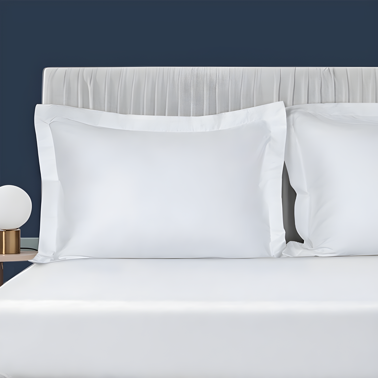 NTBAY Egyptian-Quality Cotton Sham Covers, 500 Thread Count Cotton Sateen Square Pillow Covers - NTBAY (Set of 2)