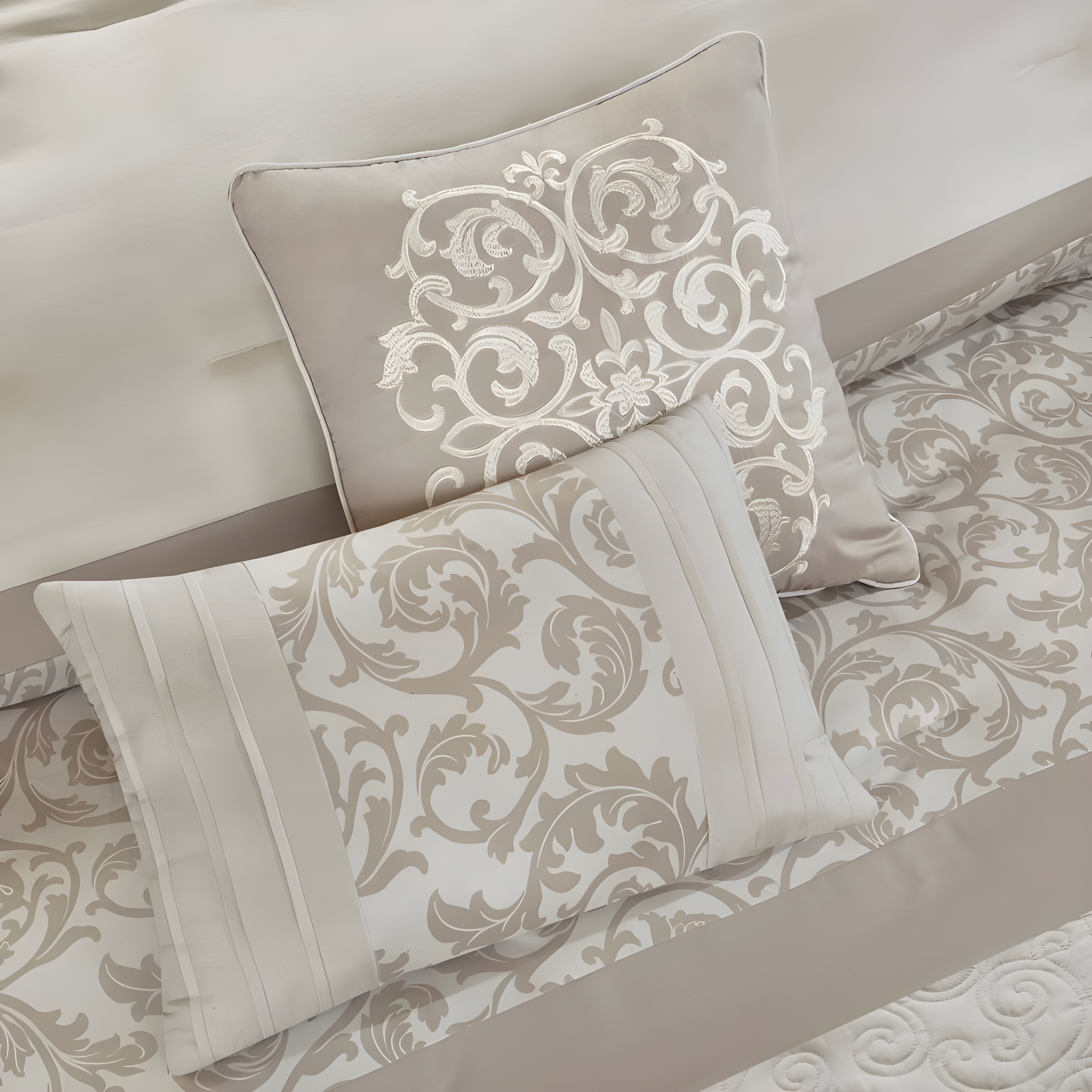 Ramsey Embroidered 8 Piece Comforter Set