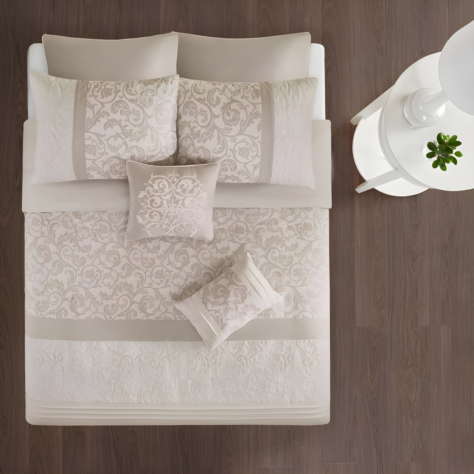 Ramsey Embroidered 8 Piece Comforter Set