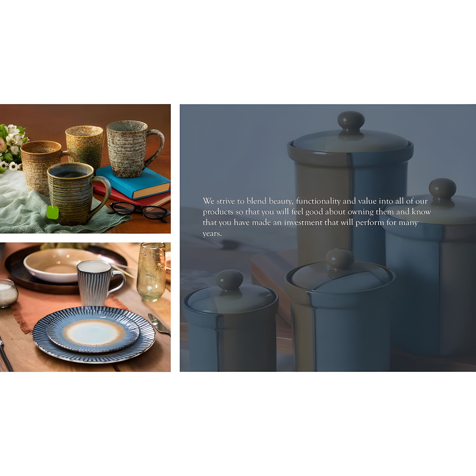 Siterra Artist's Blend Stoneware 16 Pc Dinnerware Set