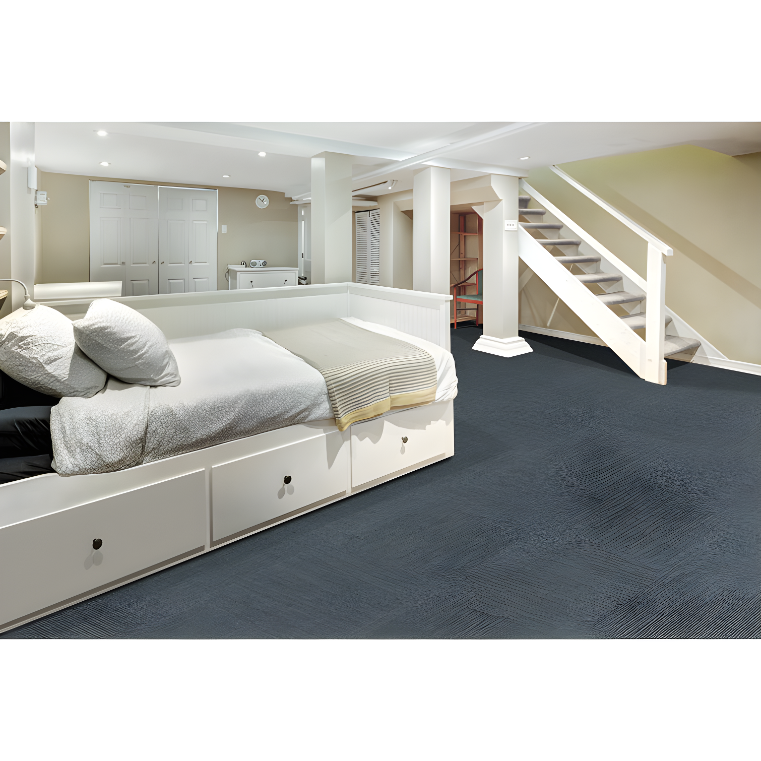 Mohawk Basics 24" x 24" PET Fiber Carpet Tiles (96 sqft per carton-24 Tiles)