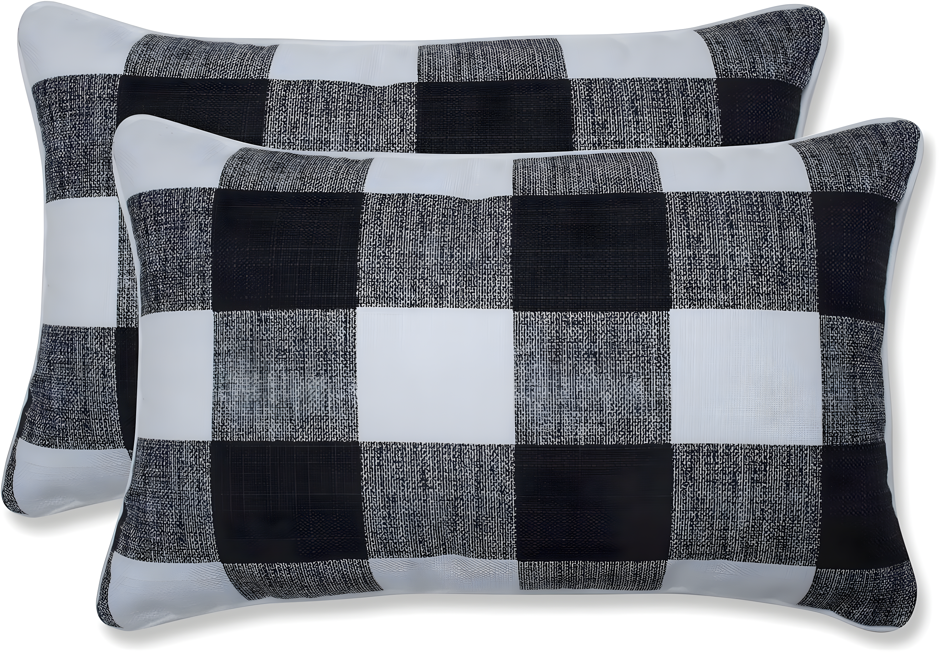 Pillow Perfect Anderson Plaid Indoor/Outdoor Throw Pillow (Set of 2)