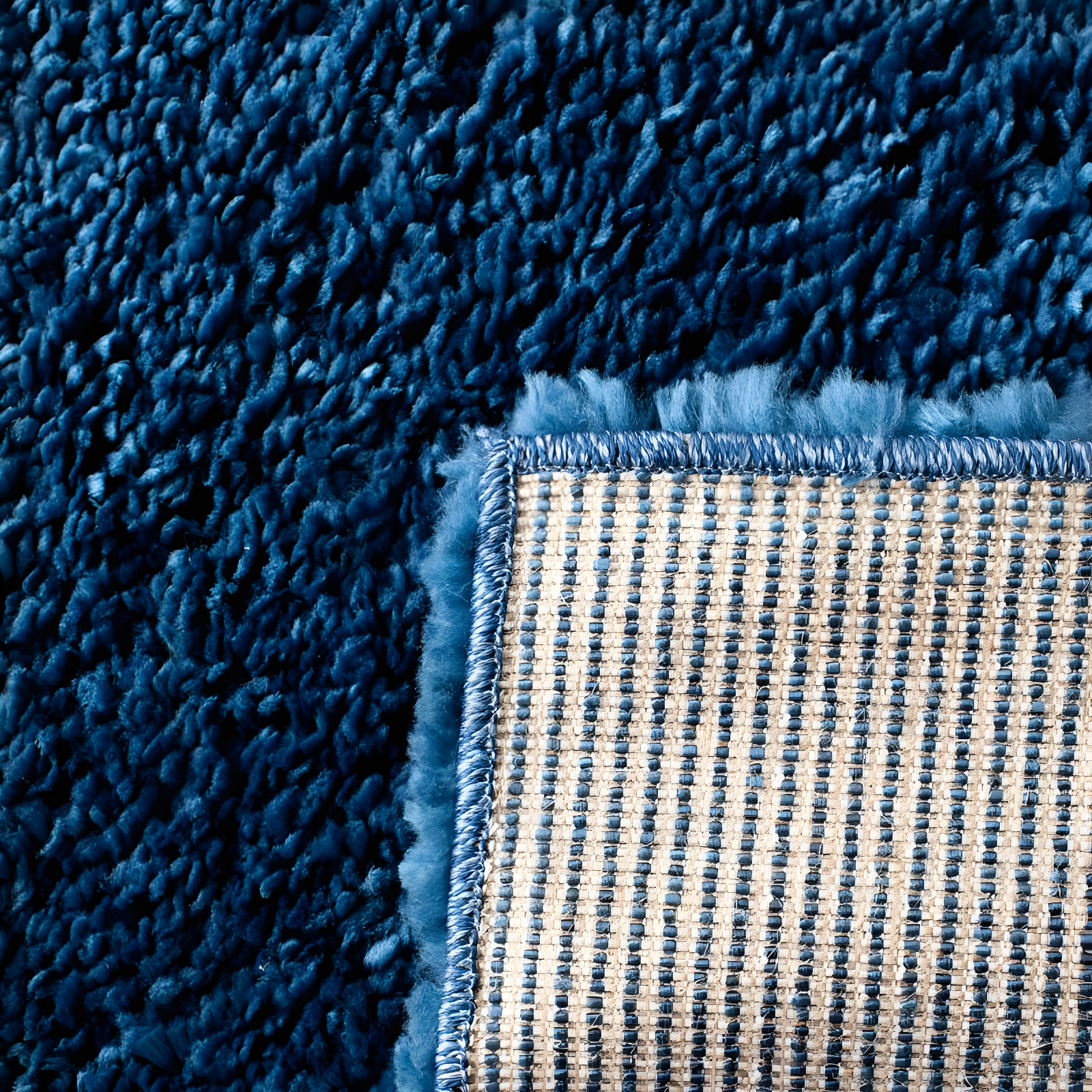 August Shag 900 AUG900 Power Loomed Indoor Accent Rug - Navy - 3'x5' - Safavieh