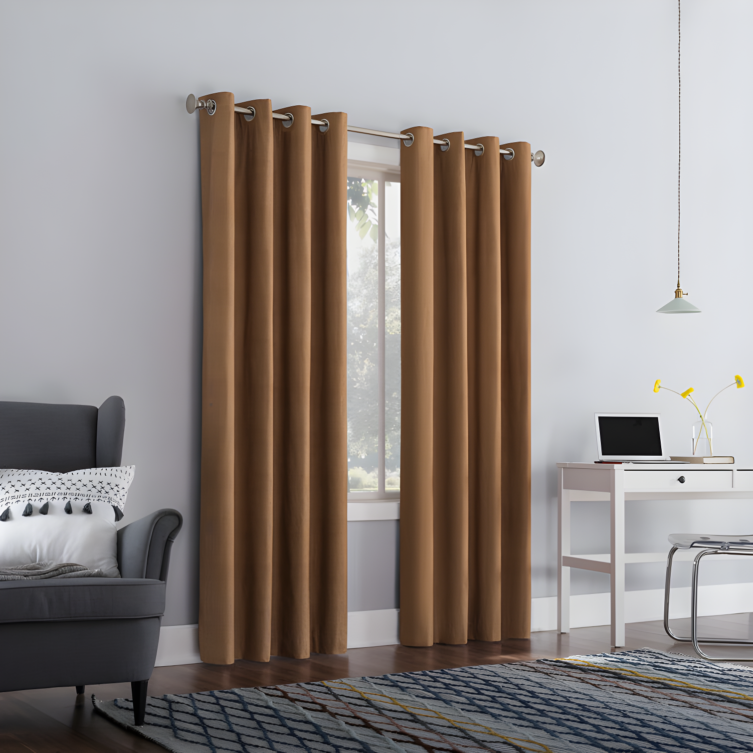 Sun Zero Cameron Thermal Insulated 100% Blackout Grommet Curtain Panel