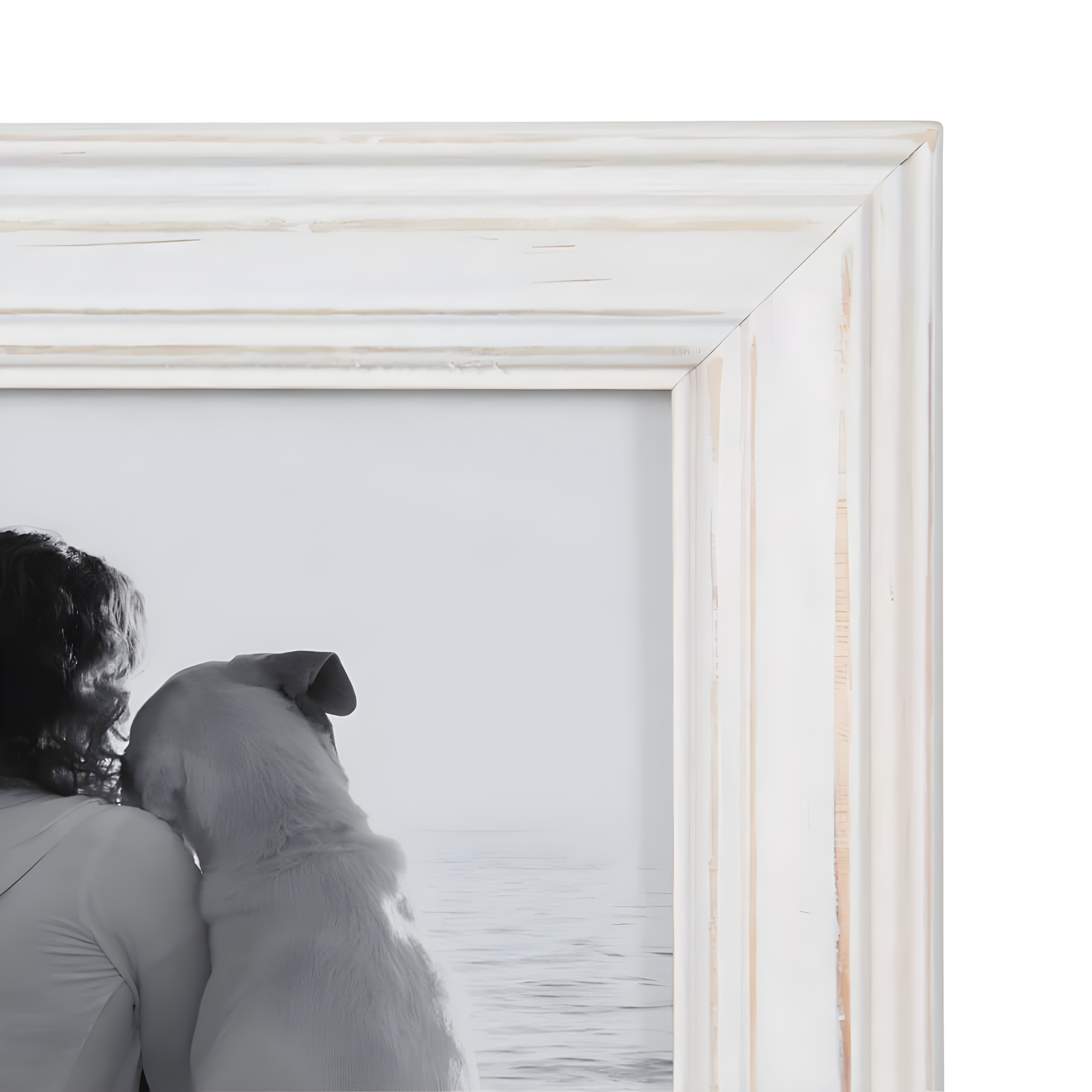 10pc Bordeaux Frame Box Set White/Black/Natural Wood - Kate & Laurel All Things Decor: Wall Display, Multi-Size, Modern Decor