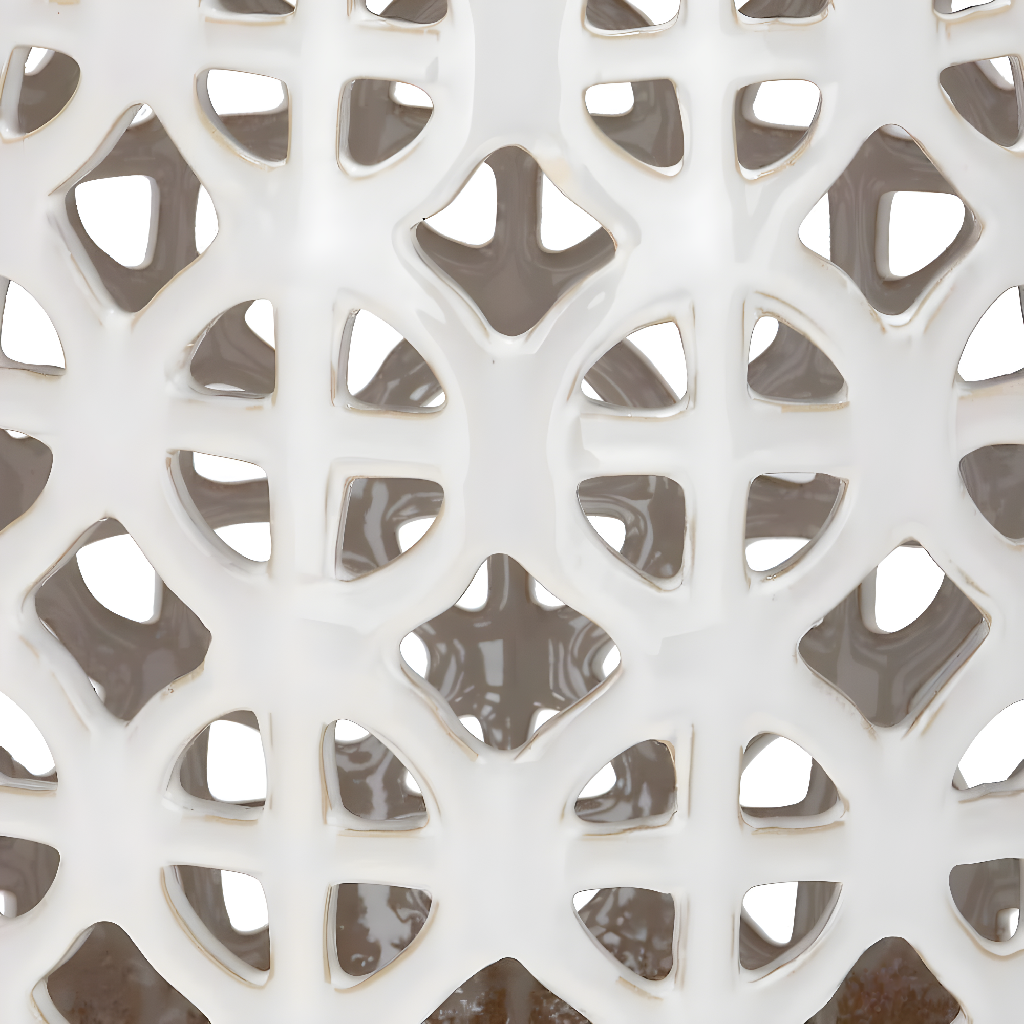 Circle Lattice Garden Stool - Indoor/Outdoor - ACS4508 - Creme - Safavieh