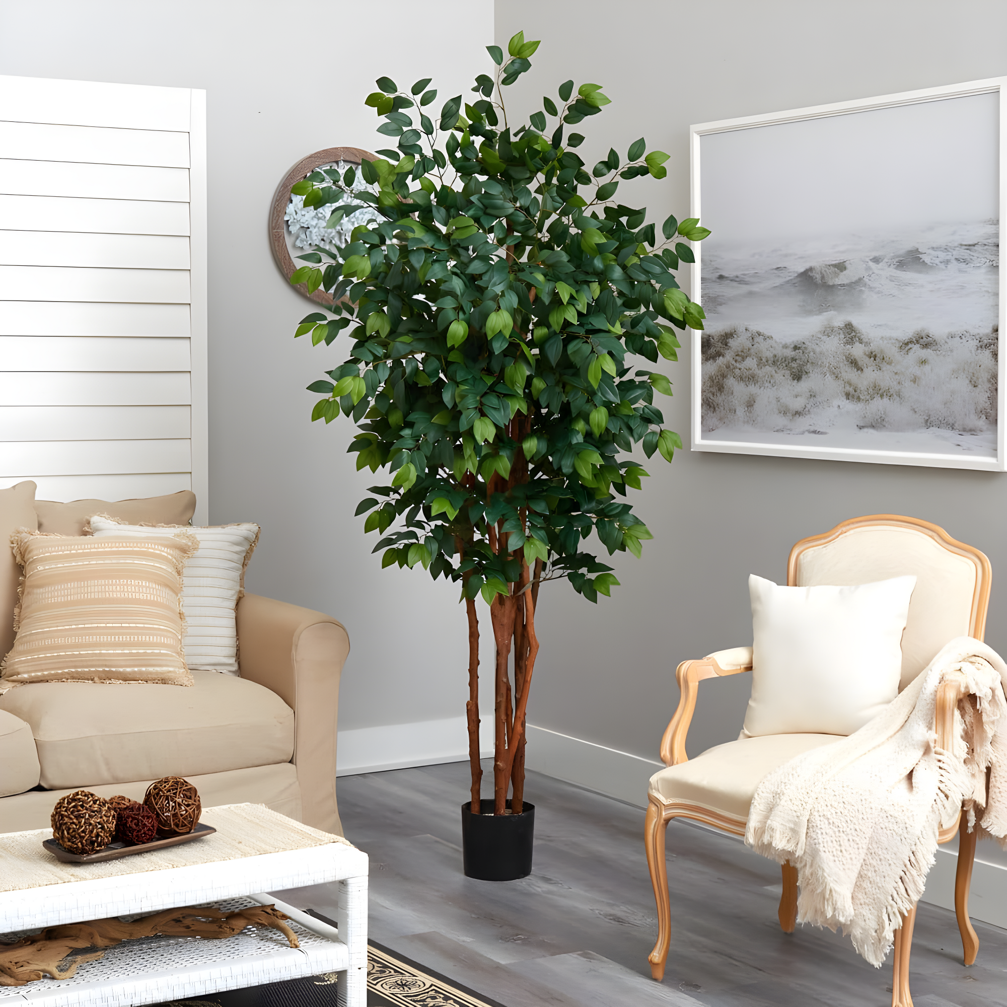 Nearly Natural 7-ft Sakaki Artificial Tree