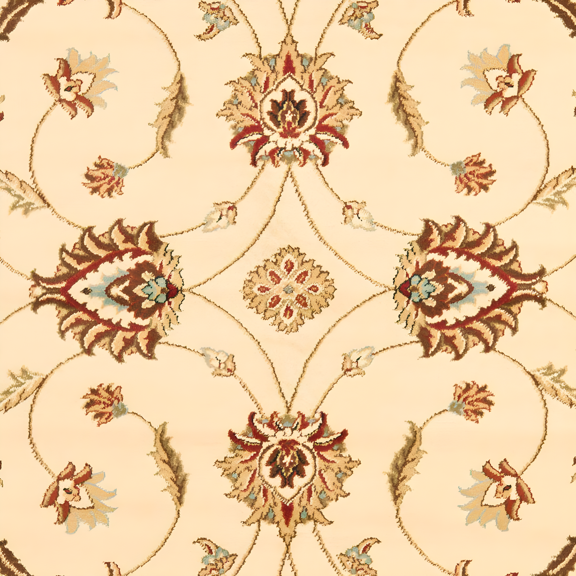 Lyndhurst LNH553 Power Loomed Runner Rug - Ivory/Beige - 2'3"x16' - Safavieh