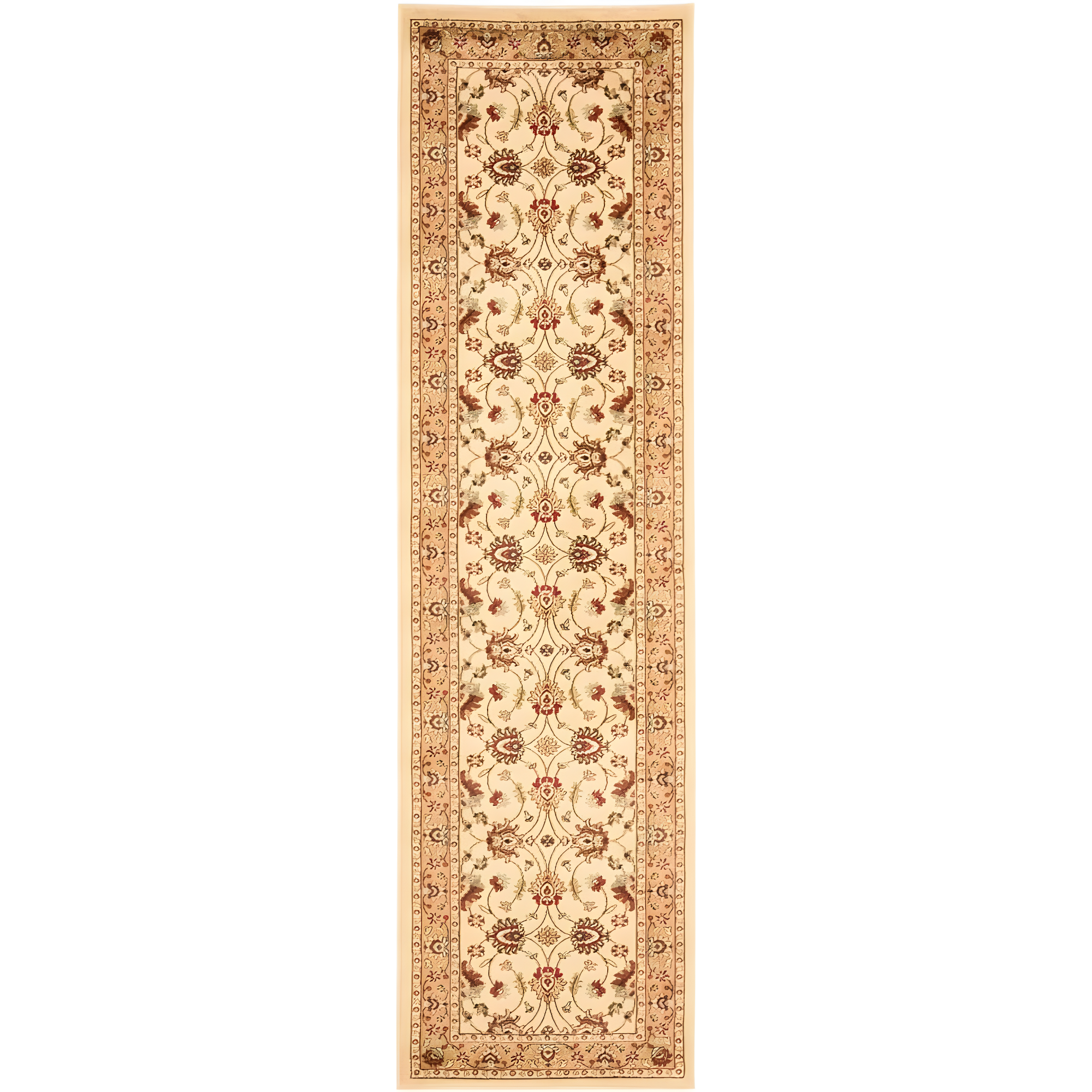 Lyndhurst LNH553 Power Loomed Runner Rug - Ivory/Beige - 2'3"x16' - Safavieh