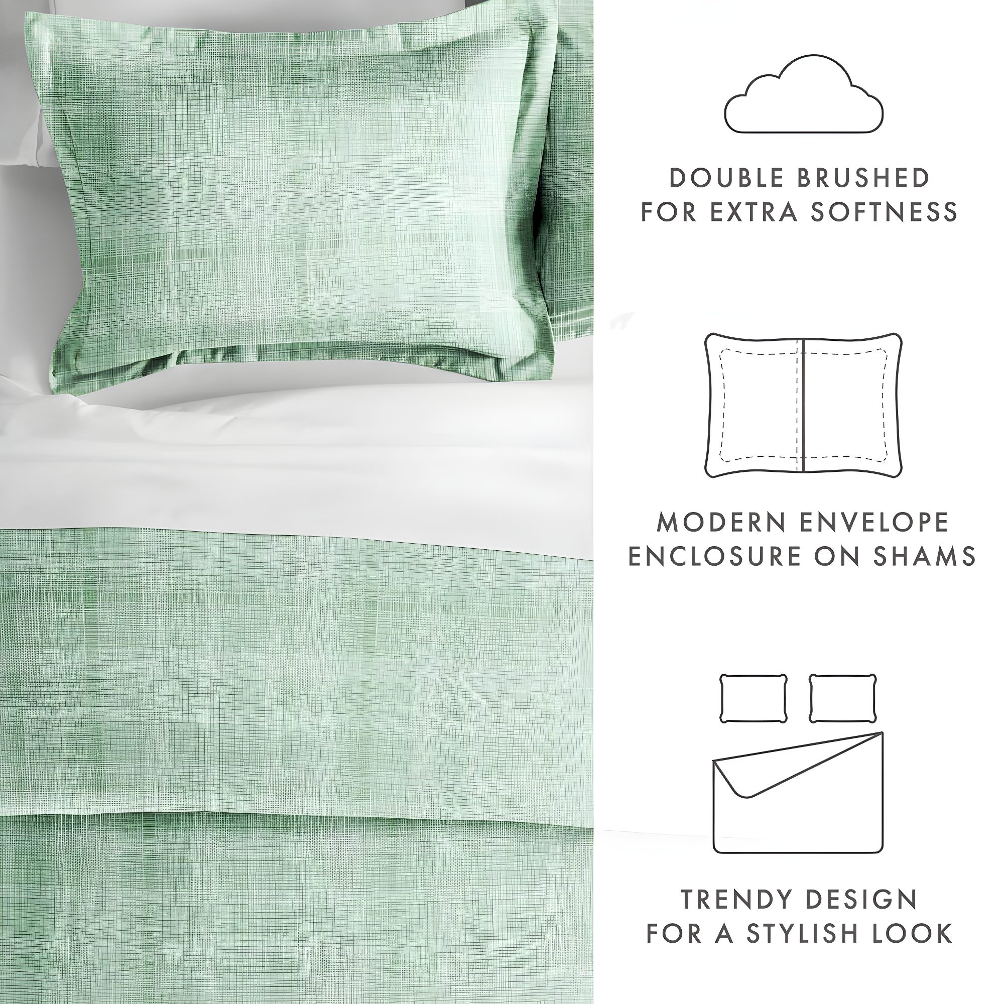 Becky Cameron Simply Soft Thatch Pattern Duvet Cover Set