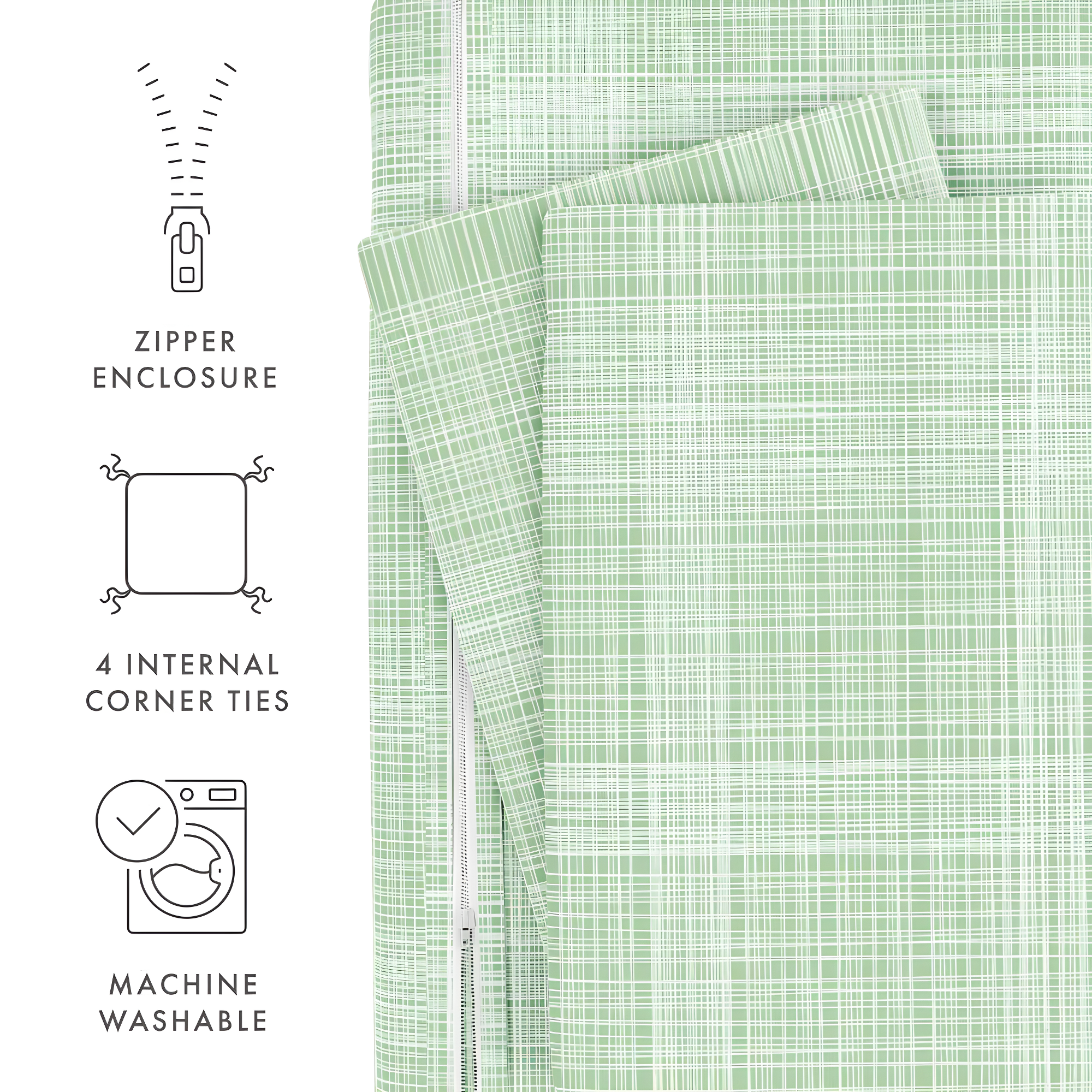 Becky Cameron Simply Soft Thatch Pattern Duvet Cover Set