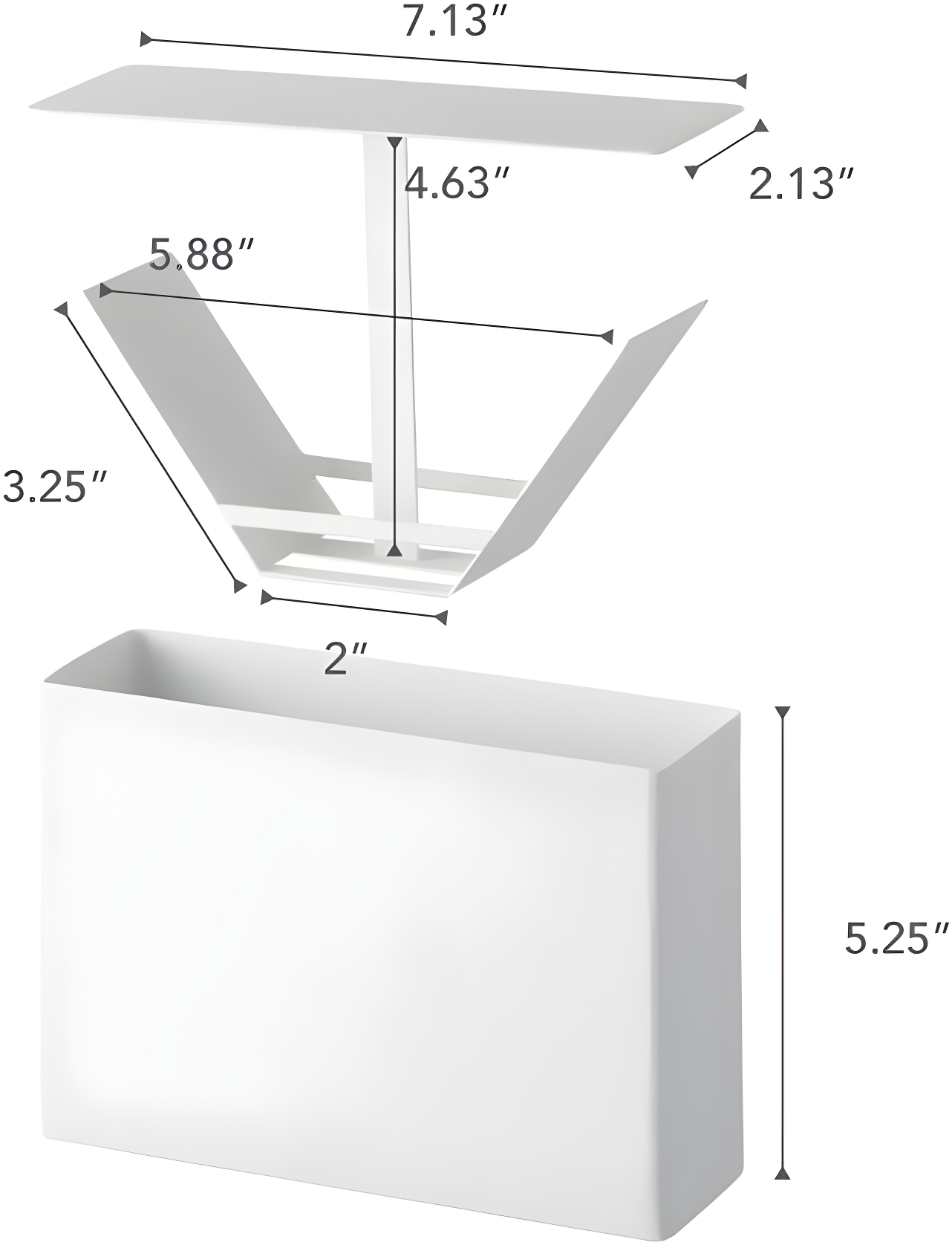 Yamazaki Home Yamazaki Home 02 Coffee Filter Case - Kitchen Storage Holder Container, Steel, Lid