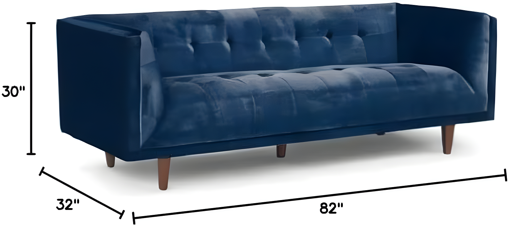George 82'' Upholstered Sofa
