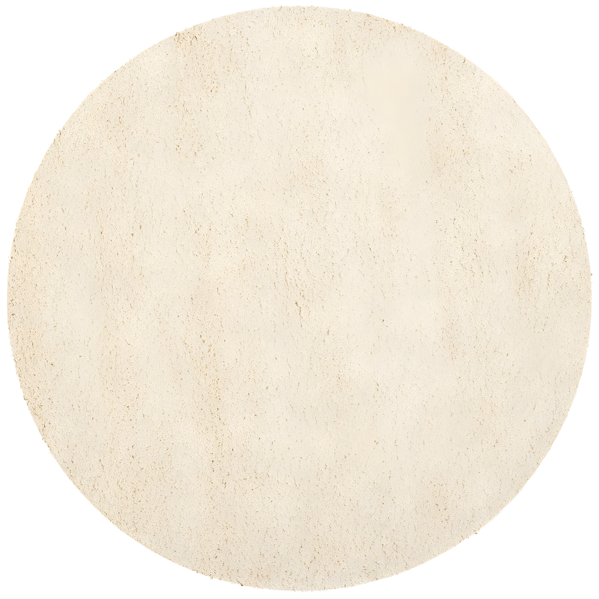 Shag SG151 Power Loomed Indoor Area Rug - Ivory - 8'6" round - Safavieh.