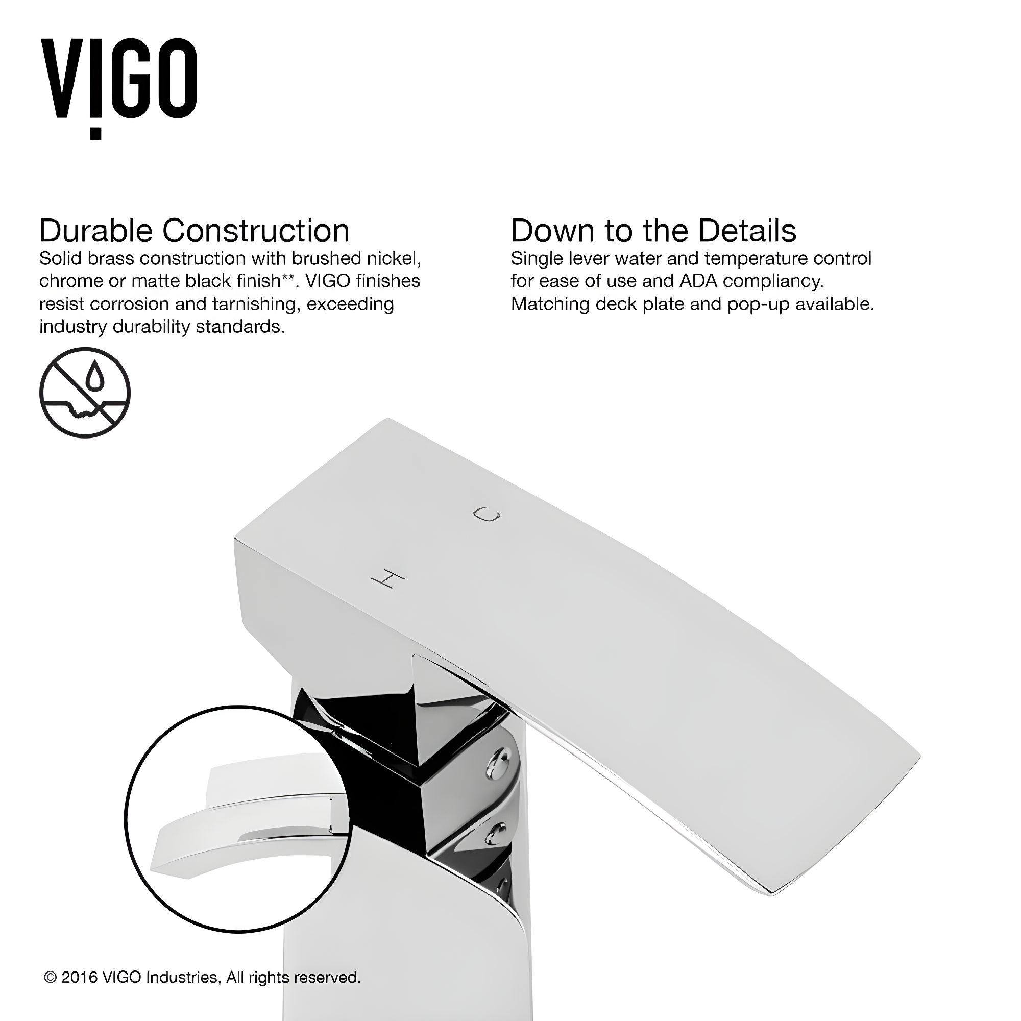 Satro 7" H Single Handle Single Hole Bathroom Faucet
