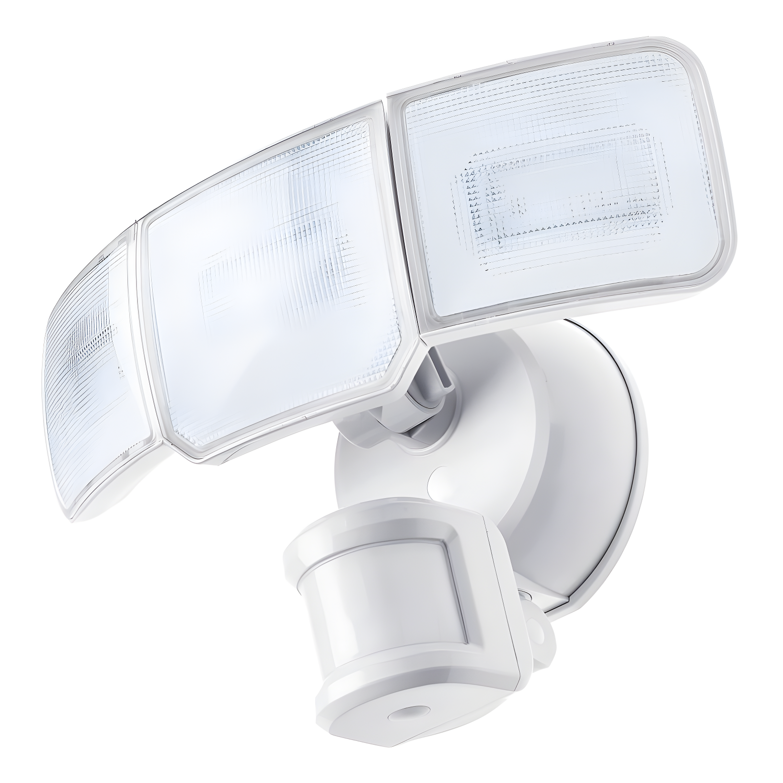 Smart 3 - Head LED Hardwired Dusk to Dawn Outdoor Security Flood Light with Motion Sensor