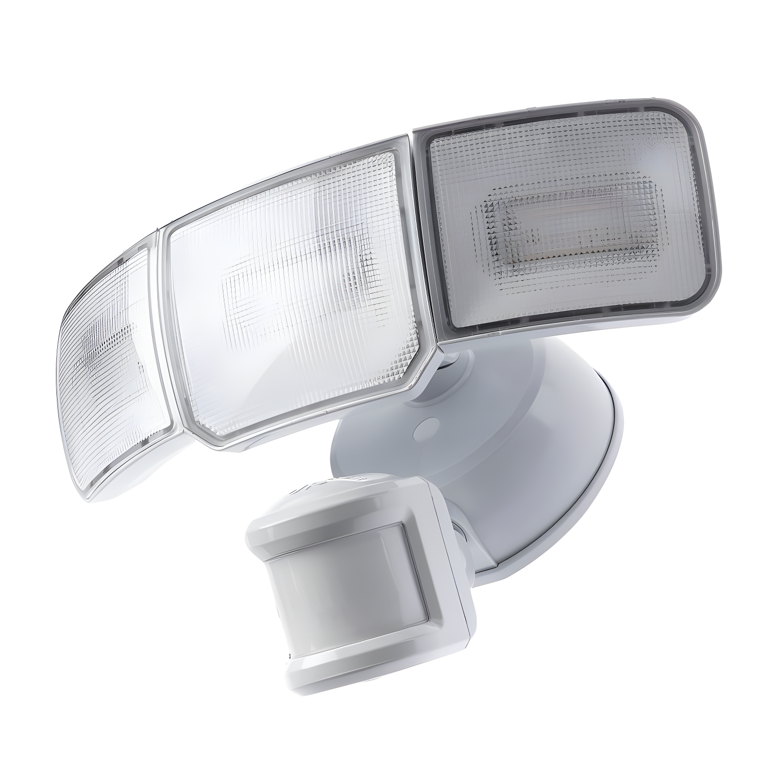 Smart 3 - Head LED Hardwired Dusk to Dawn Outdoor Security Flood Light with Motion Sensor