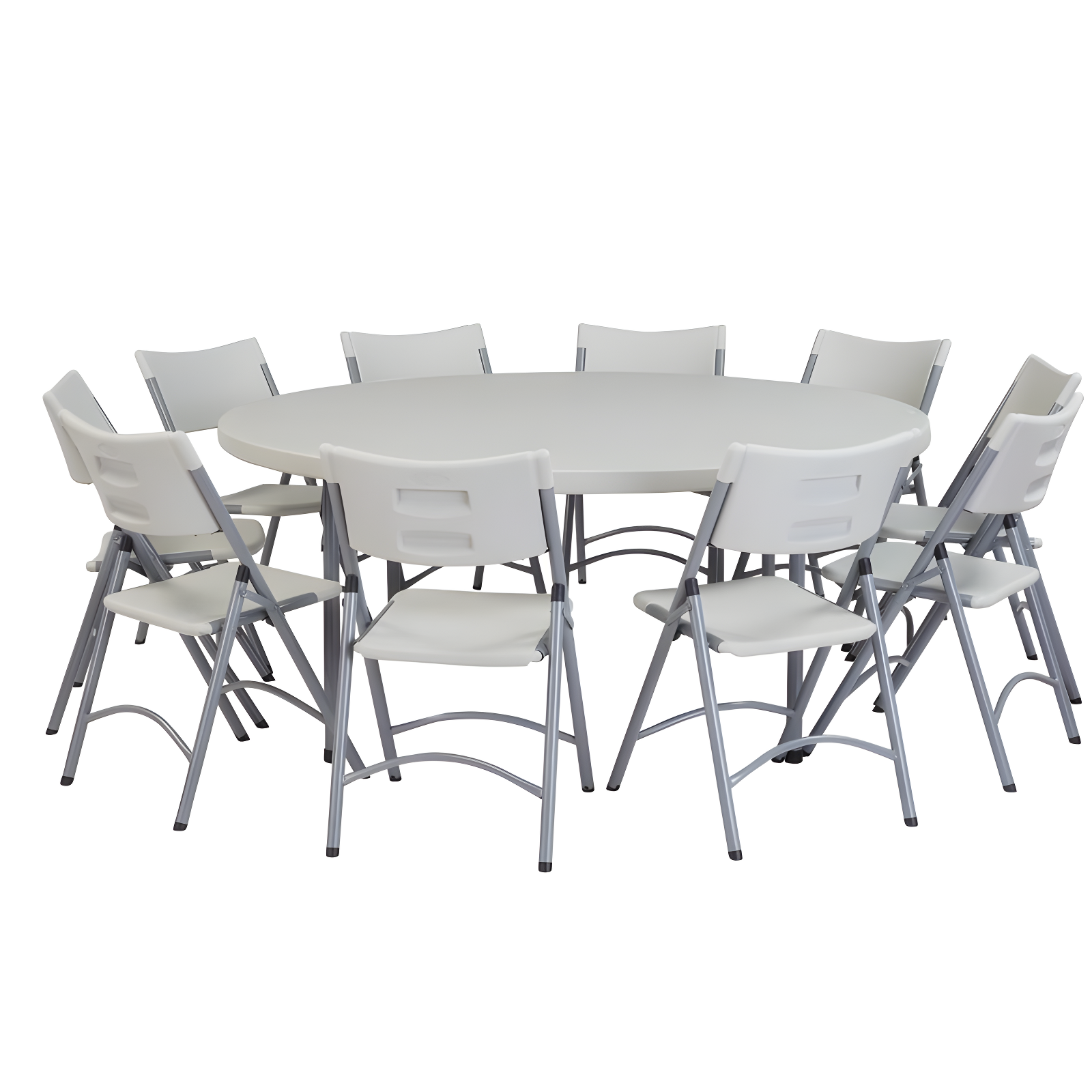 National Public Seating 60'' Circular Portable Banquet Table
