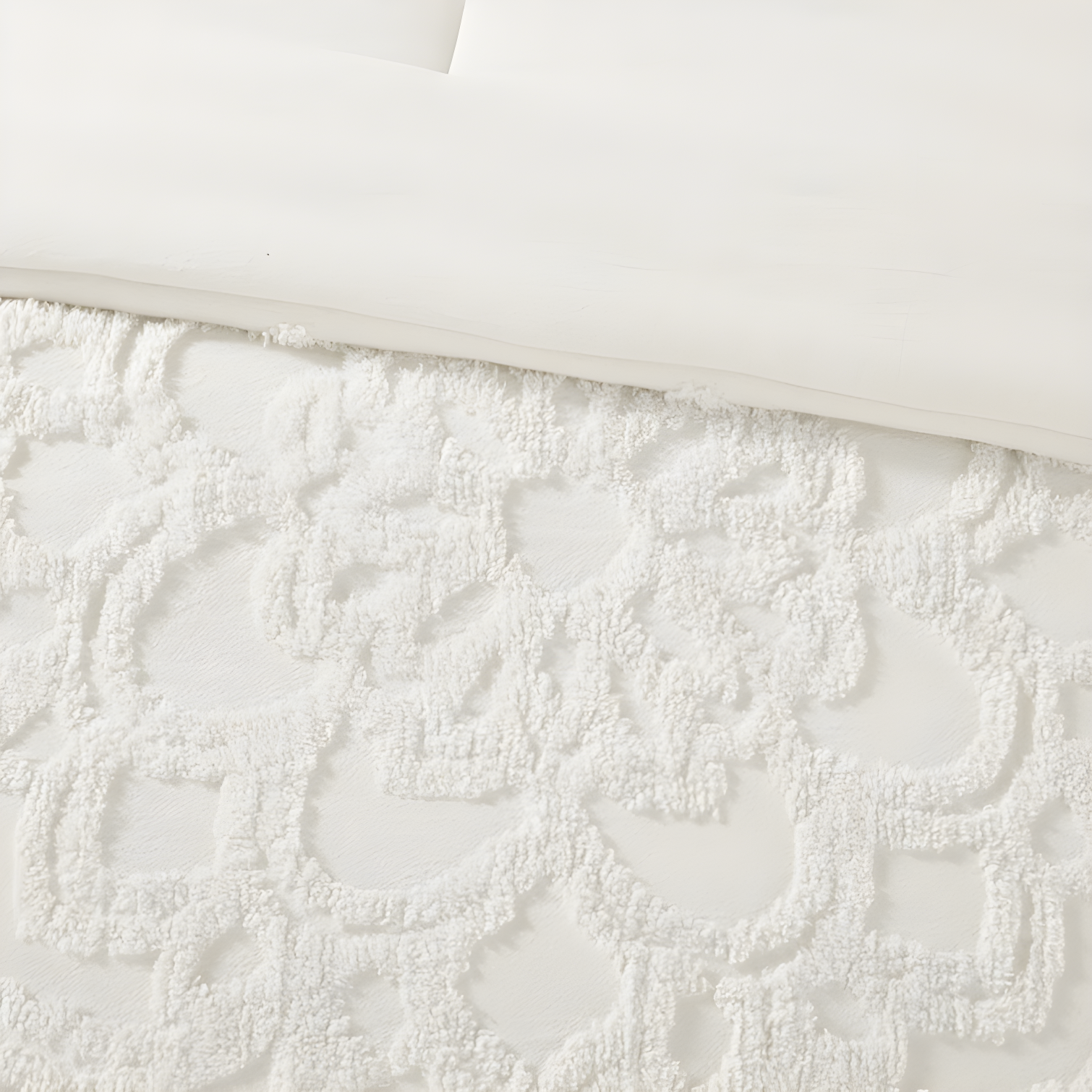 Laetitia Tufted Cotton Chenille Medallion Comforter Set