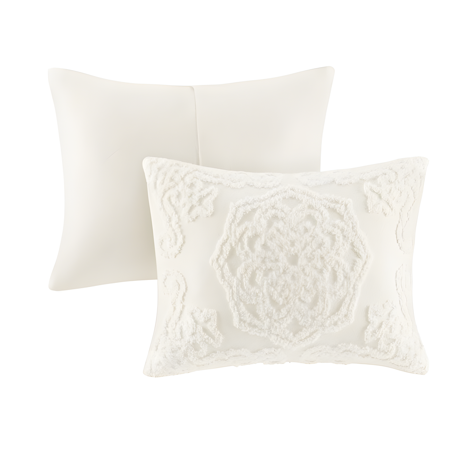 Laetitia Tufted Cotton Chenille Medallion Comforter Set