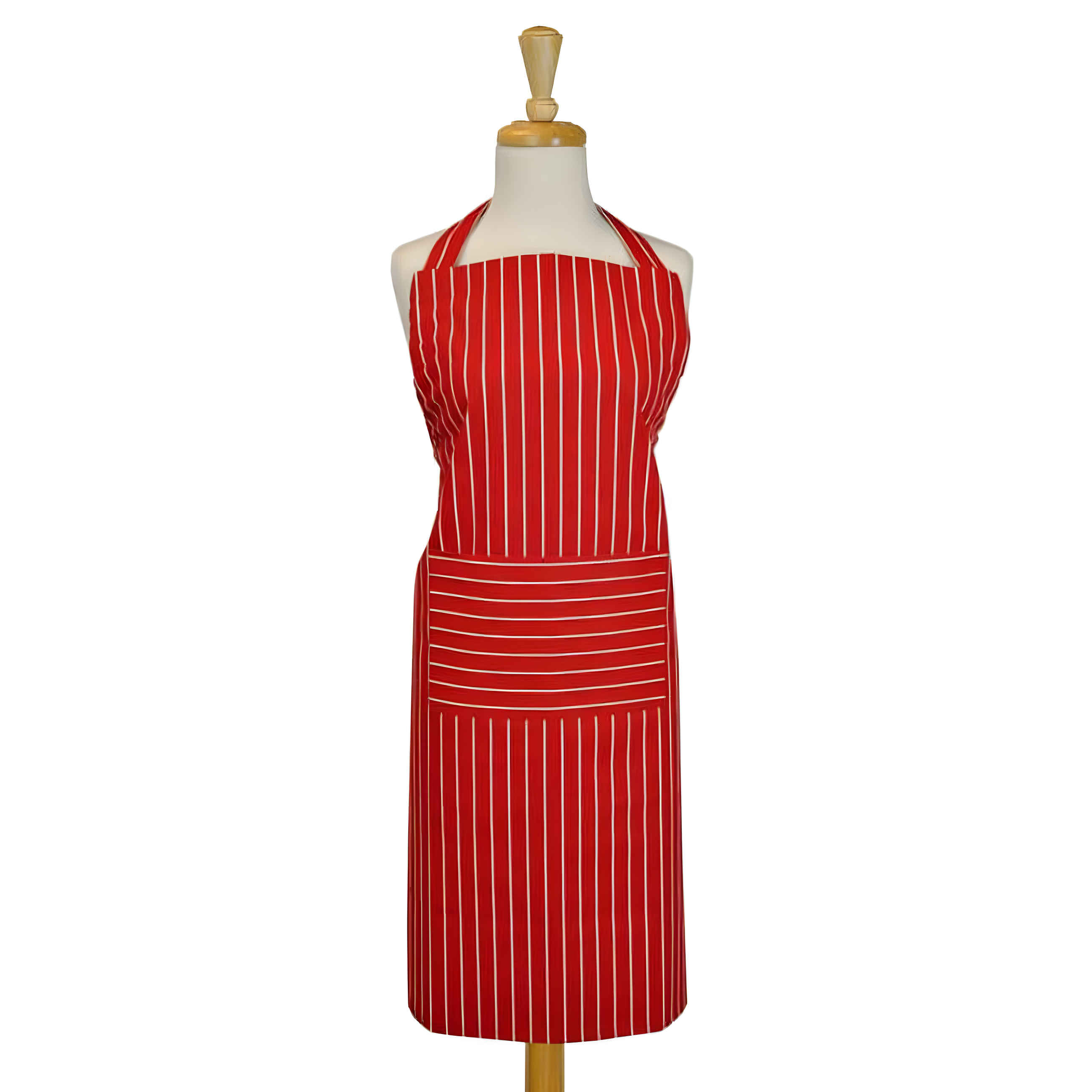 Design Imports  Stripe Chef Apron Tango Red