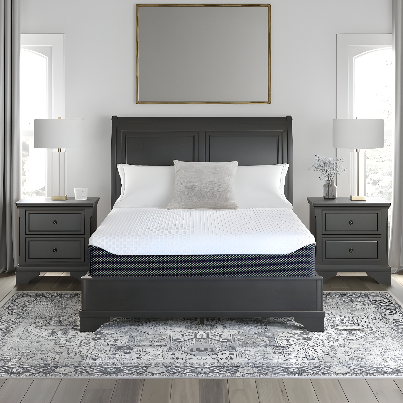 Signature Design by Ashley Signature Design by Ashley Chime Ultra Plush Charcoal Infused Memory Foam Mattress
