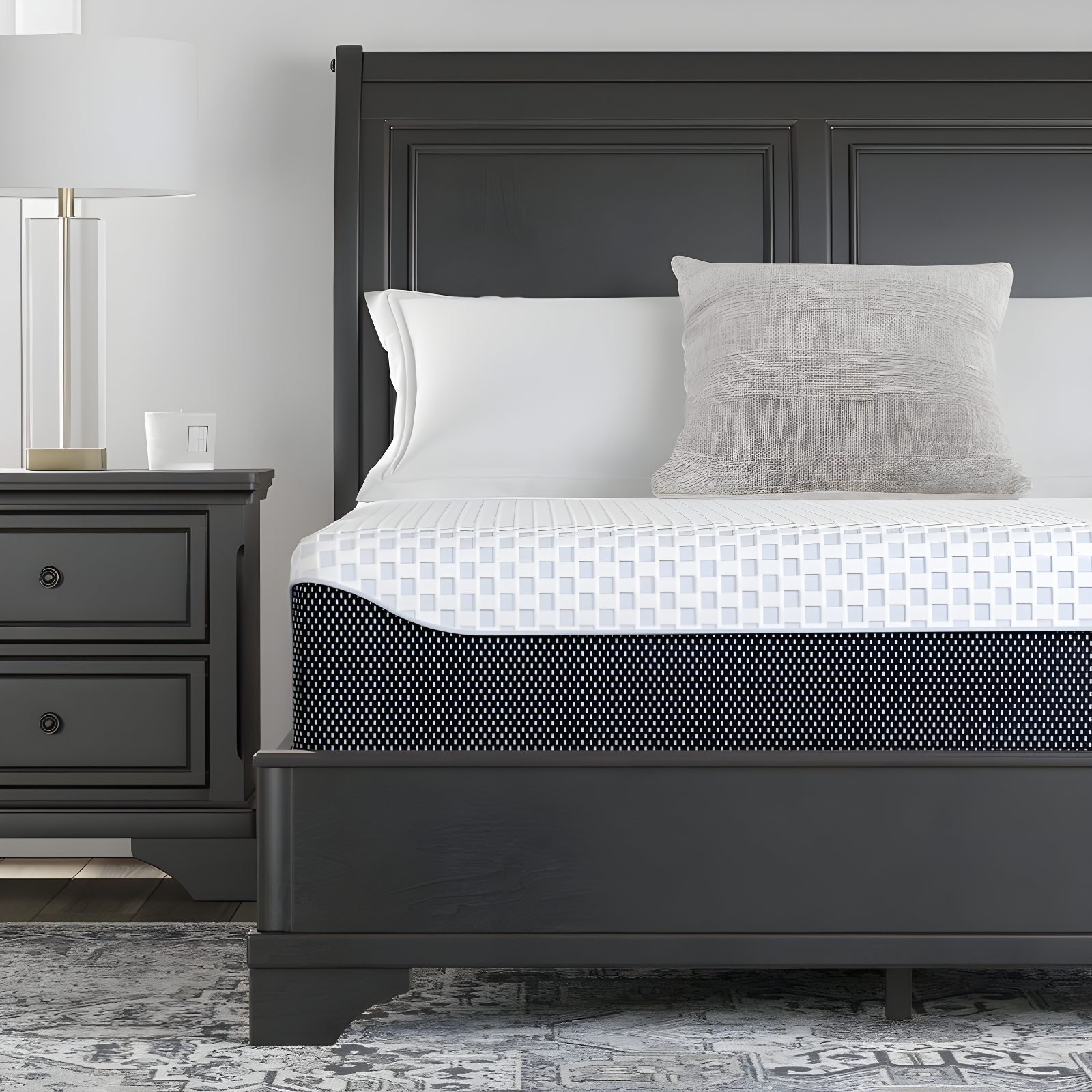 Signature Design by Ashley Signature Design by Ashley Chime Ultra Plush Charcoal Infused Memory Foam Mattress