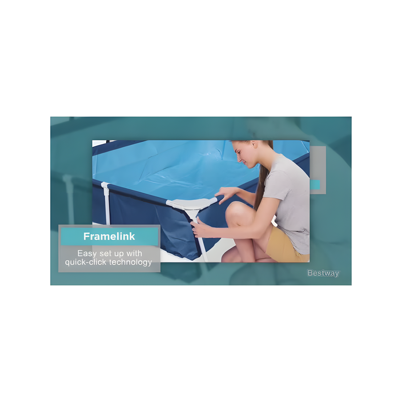 Bestway Bestway Steel Pro Rectangular Above Ground Swimming Pool Set
