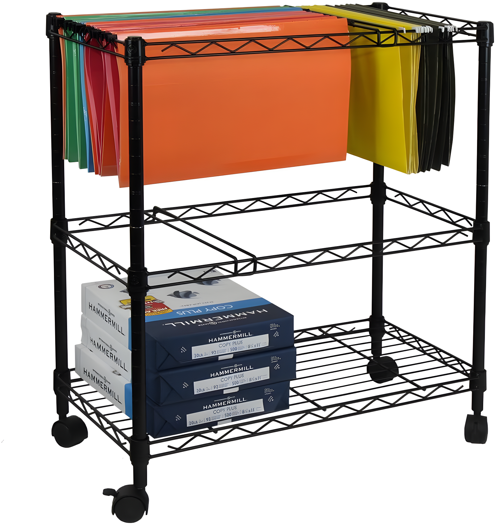28'' H x 24'' W File Cart with Wheels
