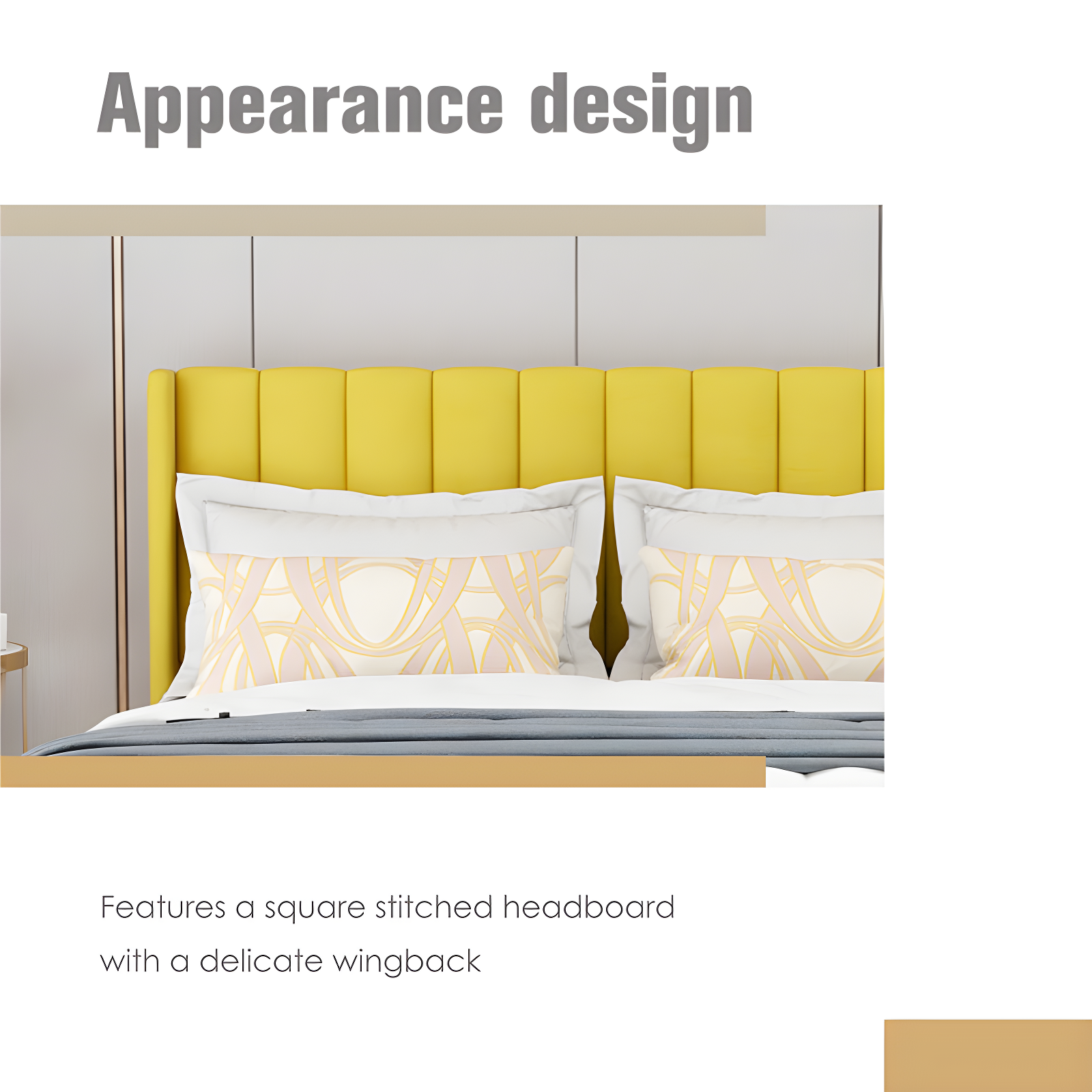 Wade Logan® Eriksay Low Profile Upholstered Platform Bed with Wingback Headboard