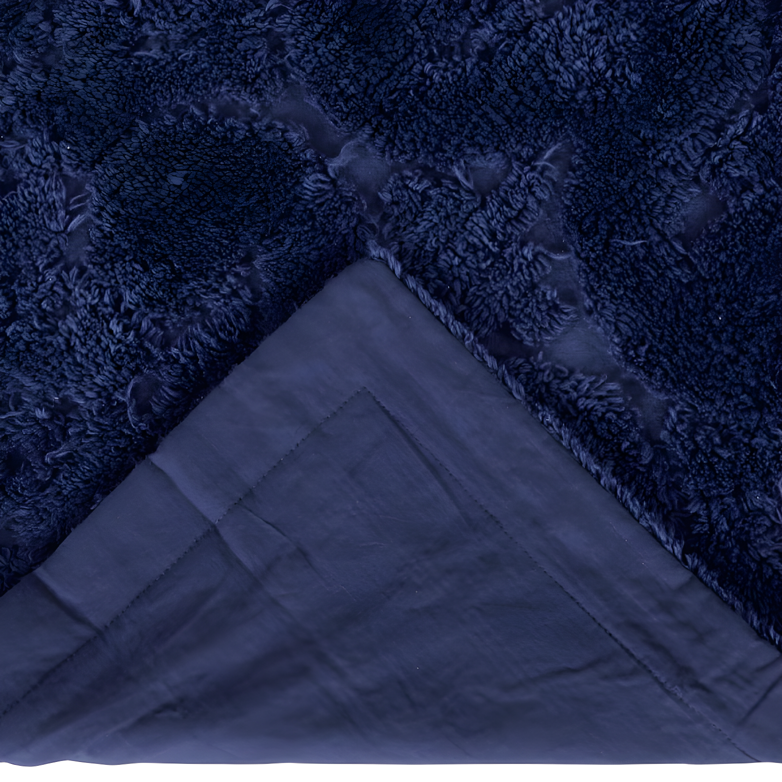 Better Trends Ashton – Luxurious 100% Cotton Tufted Euro Sham in Medallion Design, Super Soft & Lightweight, 26” x 26”, Navy