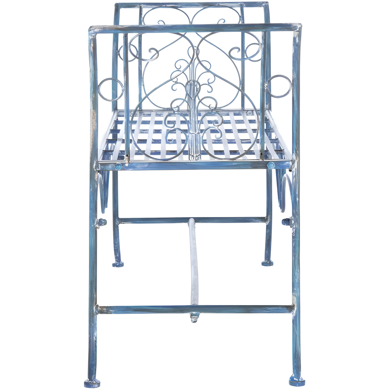 Adina Bench - Outdoor - PAT5016 - Mossy Blue - Safavieh