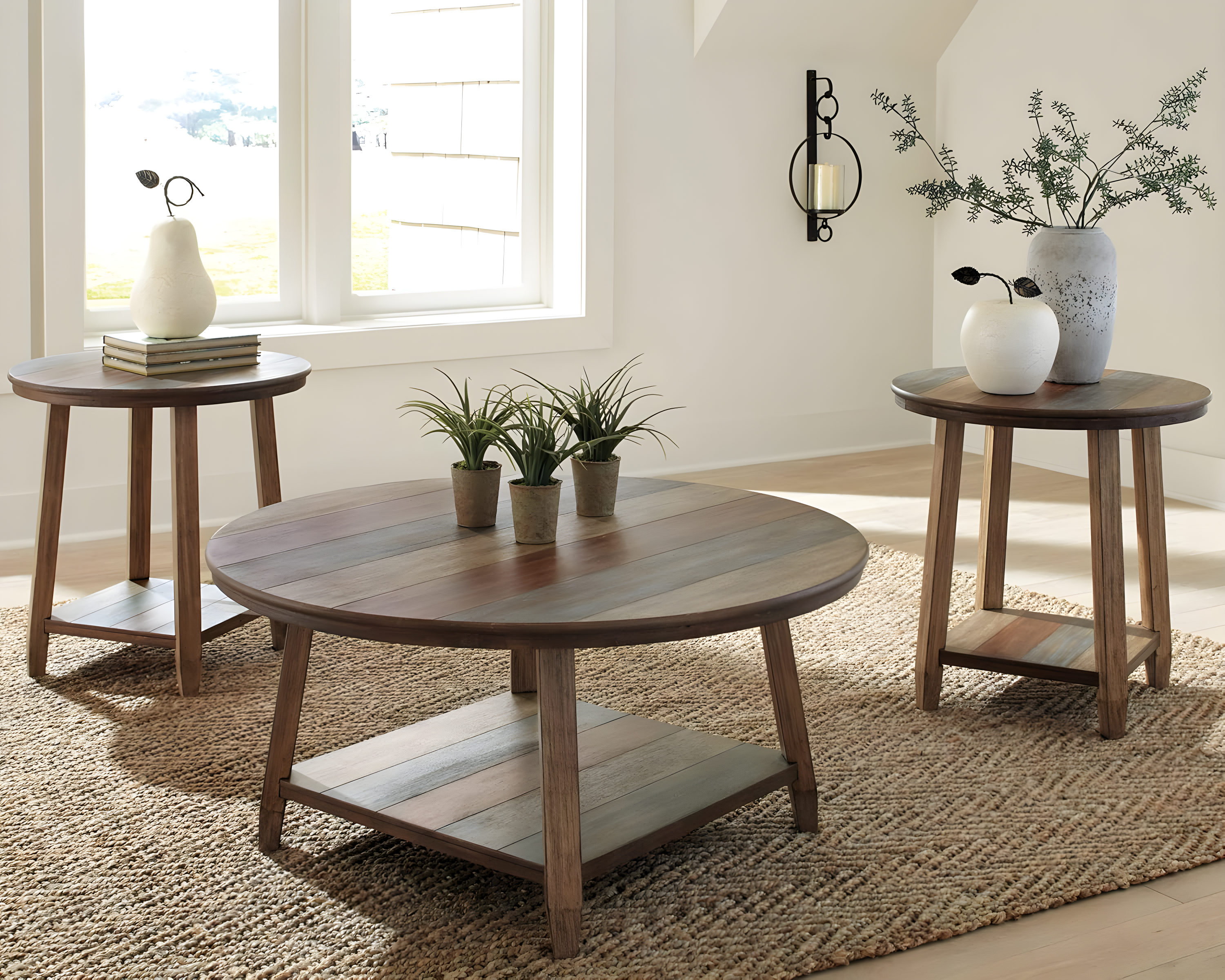 Signature Design by Ashley Casual Raebecki Table (Set of 3)  Multi
