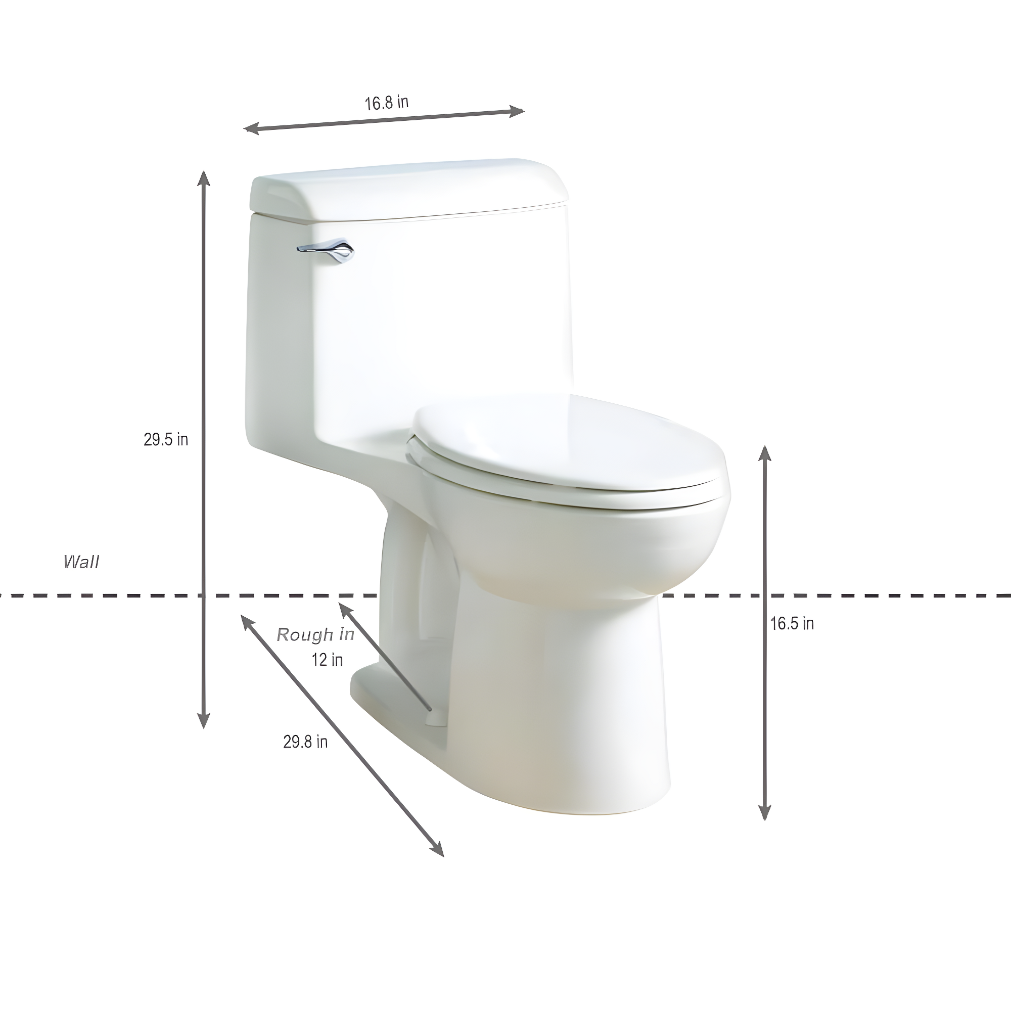 American Standard Champion 4 Toilet with Toilet Seat Elongated Chair Height