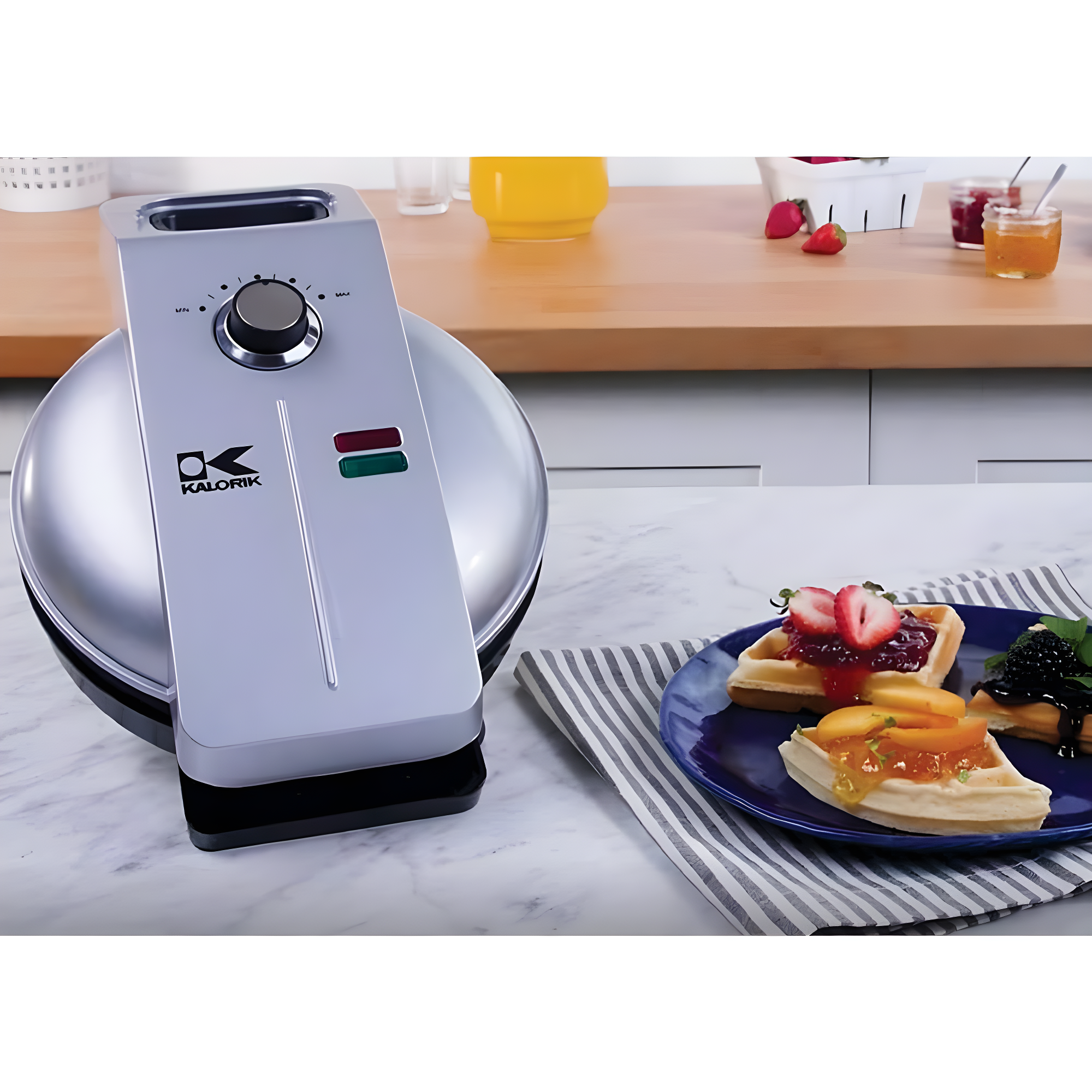 Kalorik® Kalorik® Easy Pour Waffle Maker, Silver