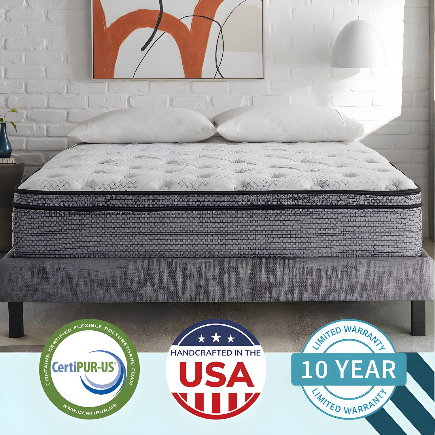 Sleep Inc. Sleep Inc. Sleep Solutions Medium Hybrid Mattress