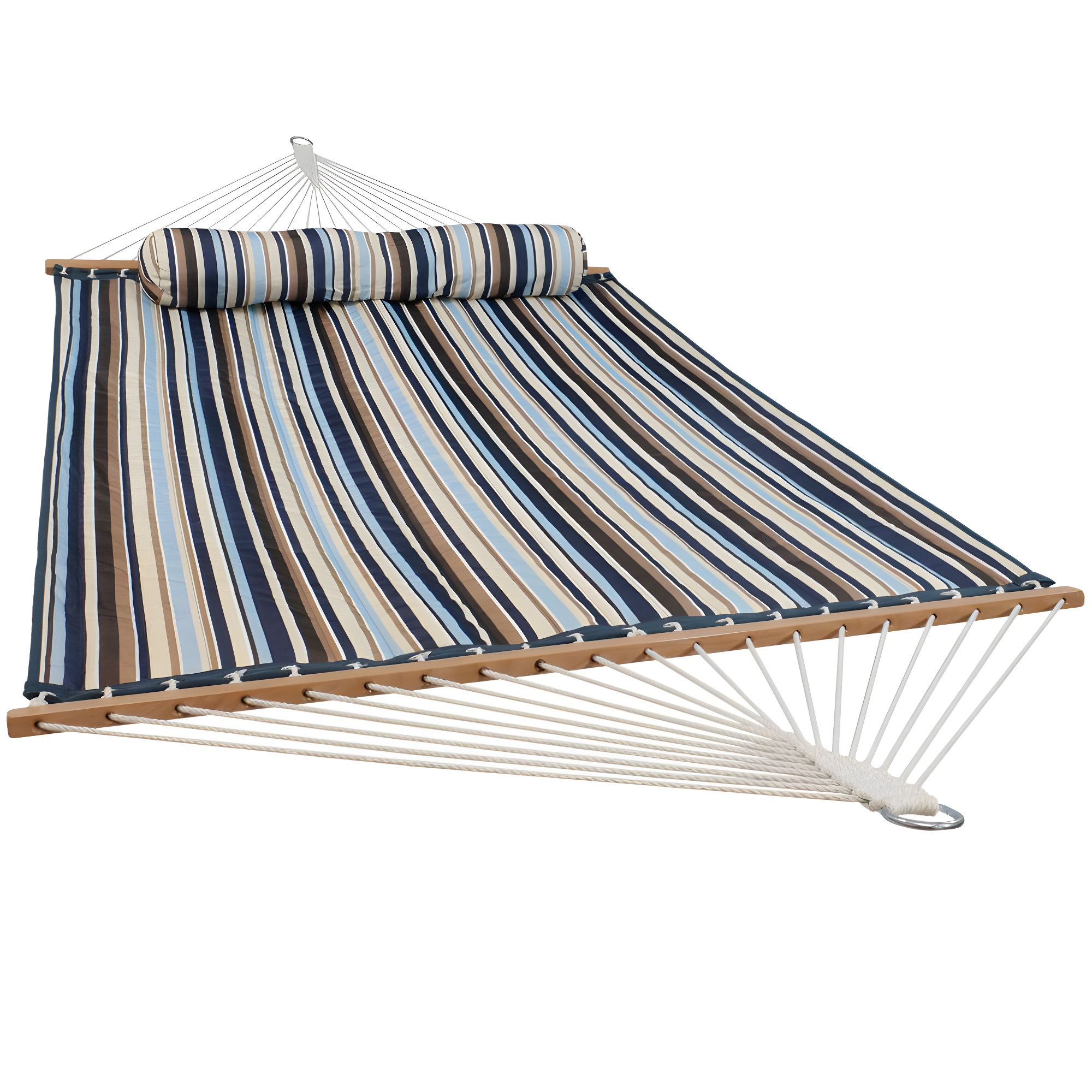 2-Person Quilted Polyester Spreader Bar Hammock