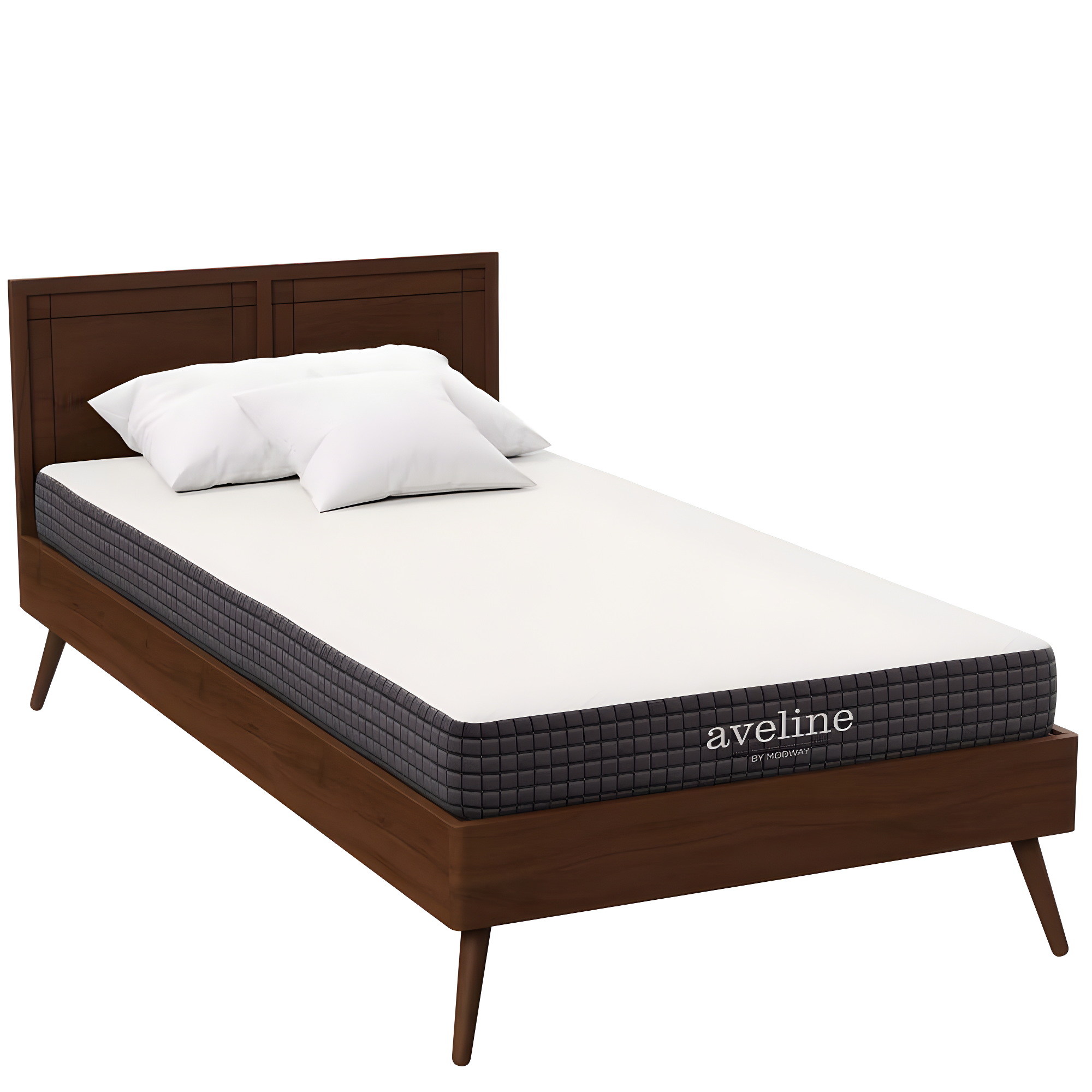 Modway Aveline 6" Modern Style Memory Foam Twin Mattress in White
