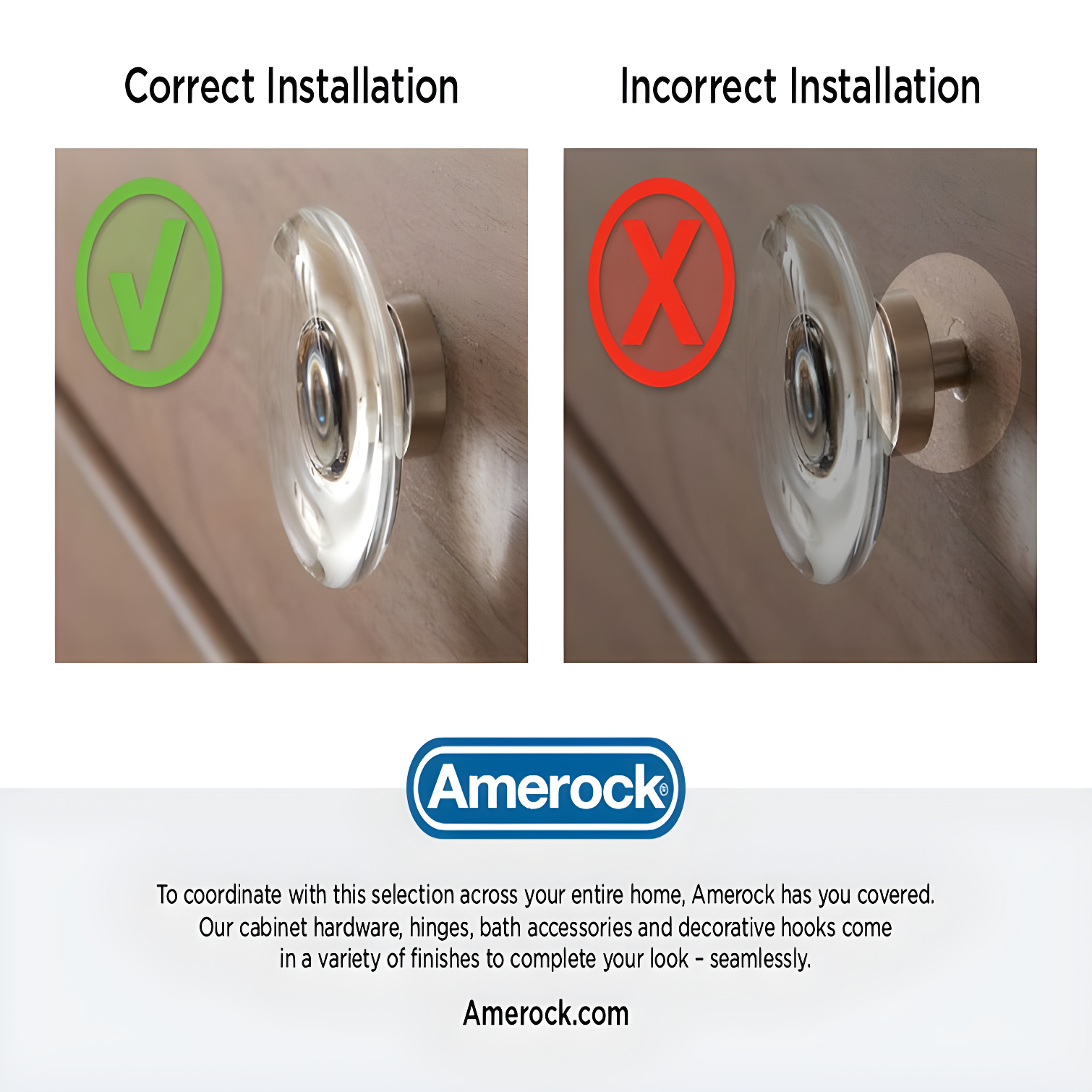 Glacio 1 3/8" Length Square Knob