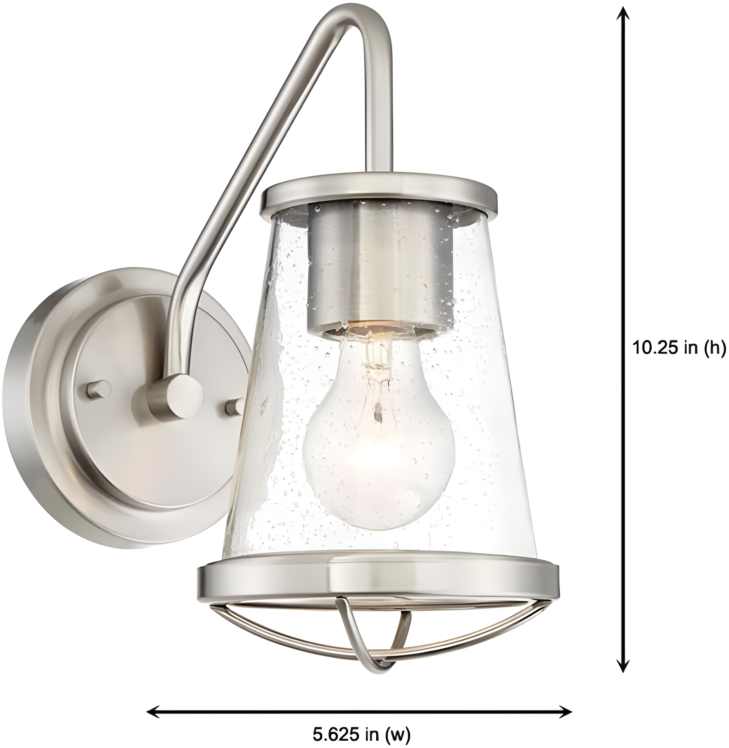 Designers Fountain Darby Satin Platinum Wall Sconce, 87001-SP