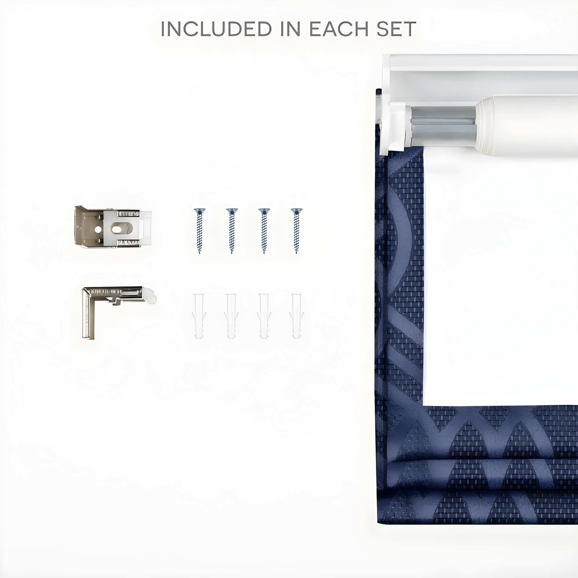 Amalgamated Textiles Exclusive Home Prague Trellis 100% Blackout Roman Shade