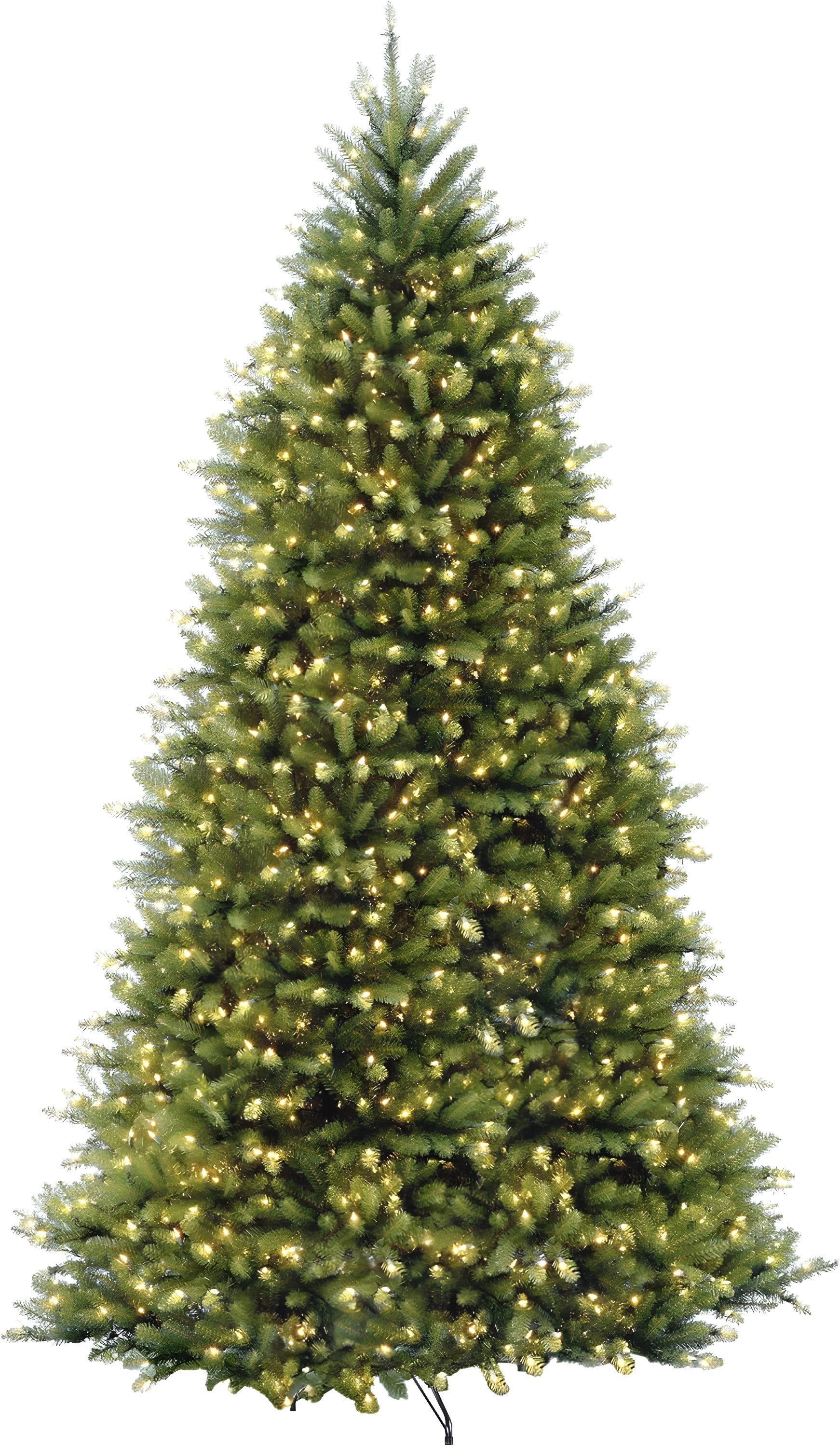 National Tree Company Pre-Lit Artificial Christmas Tree, Green, Clear Lights, Includes Stand, 10 Feet