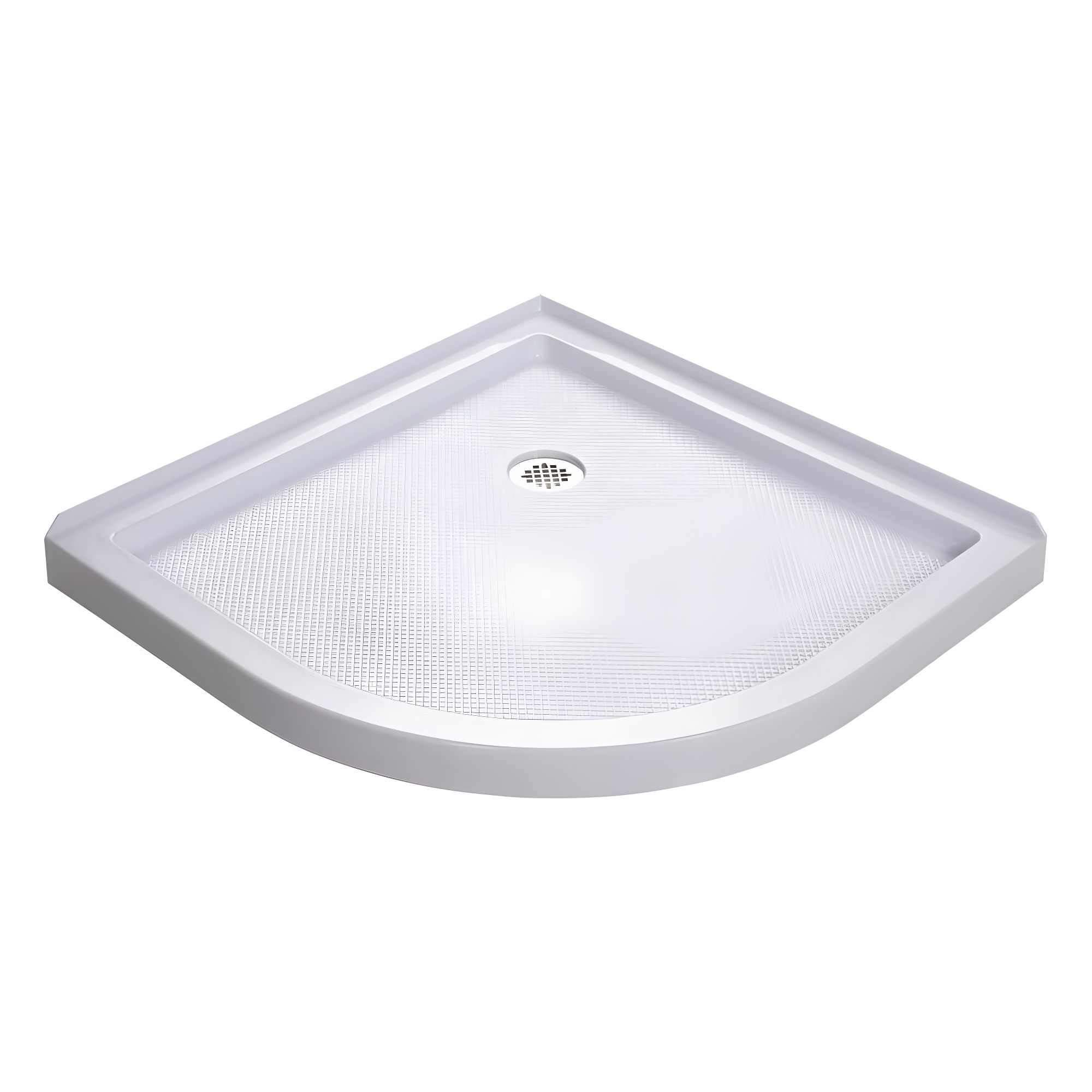 DreamLine Prime 36" W x 36" D x 76.75" H Semi Frameless Round Sliding Shower Enclosure with Base Included DL-6153-01FR