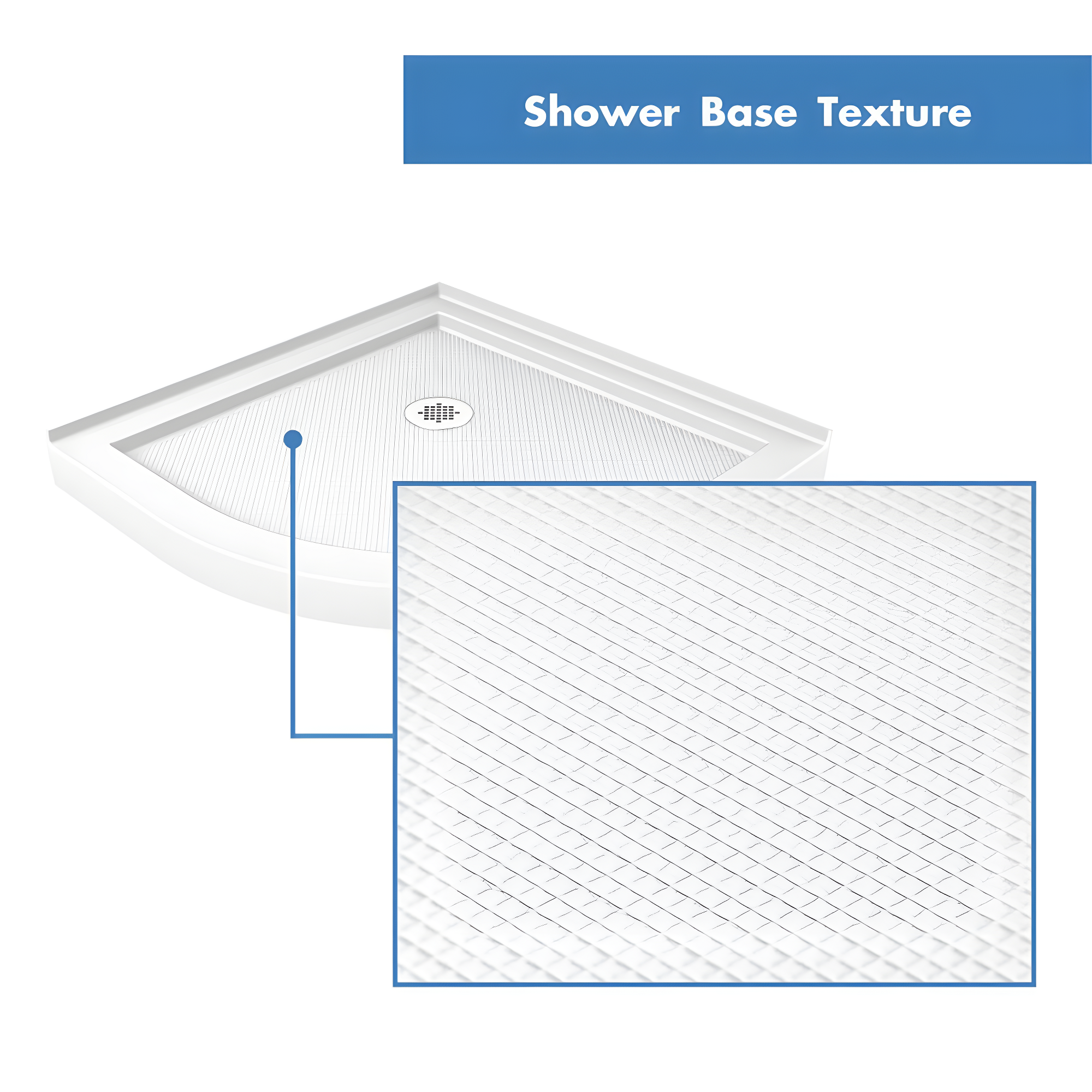DreamLine Prime 36" W x 36" D x 76.75" H Semi Frameless Round Sliding Shower Enclosure with Base Included DL-6153-01FR