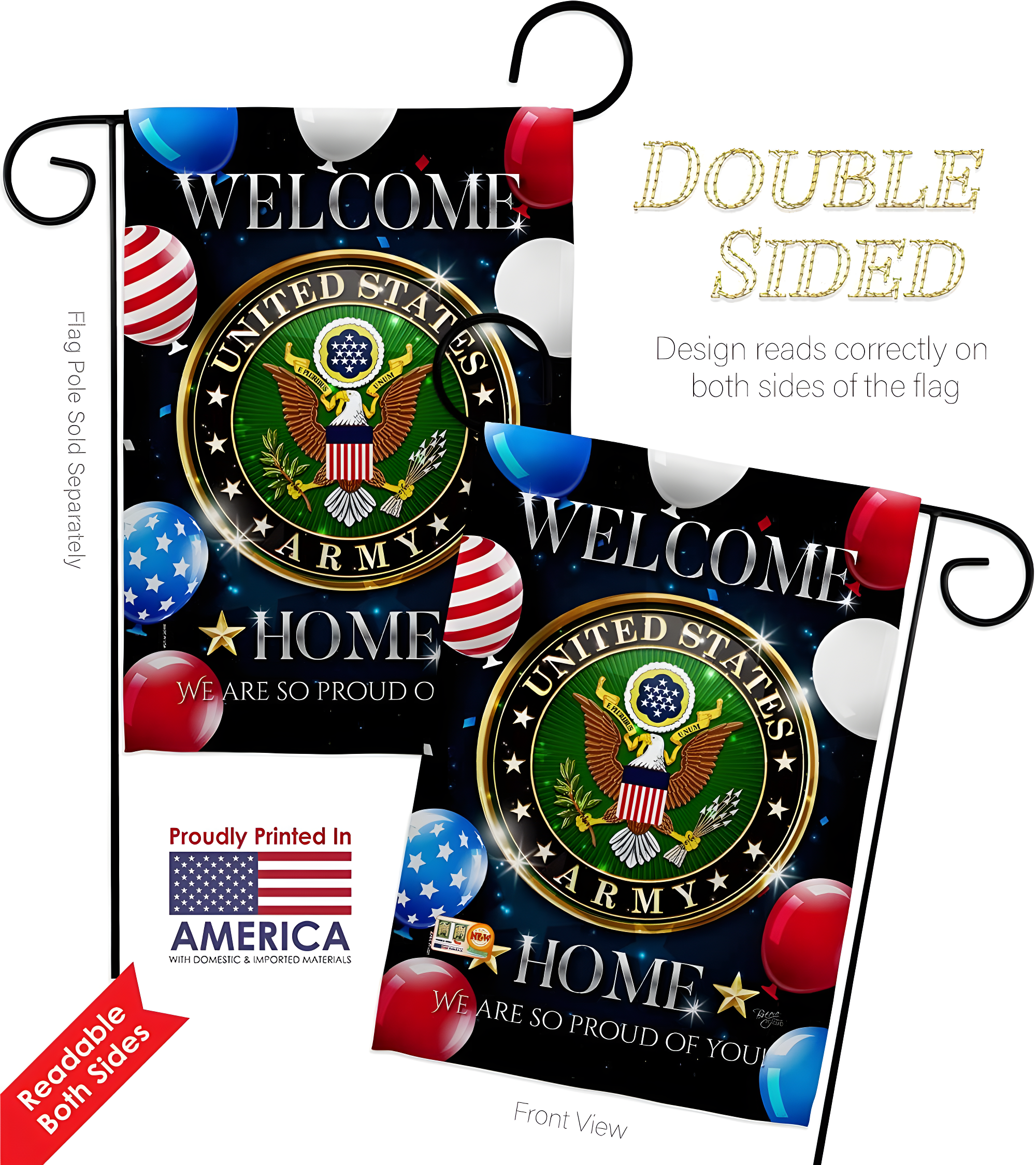 Breeze Decor Double Sided Polyester Garden Flag
