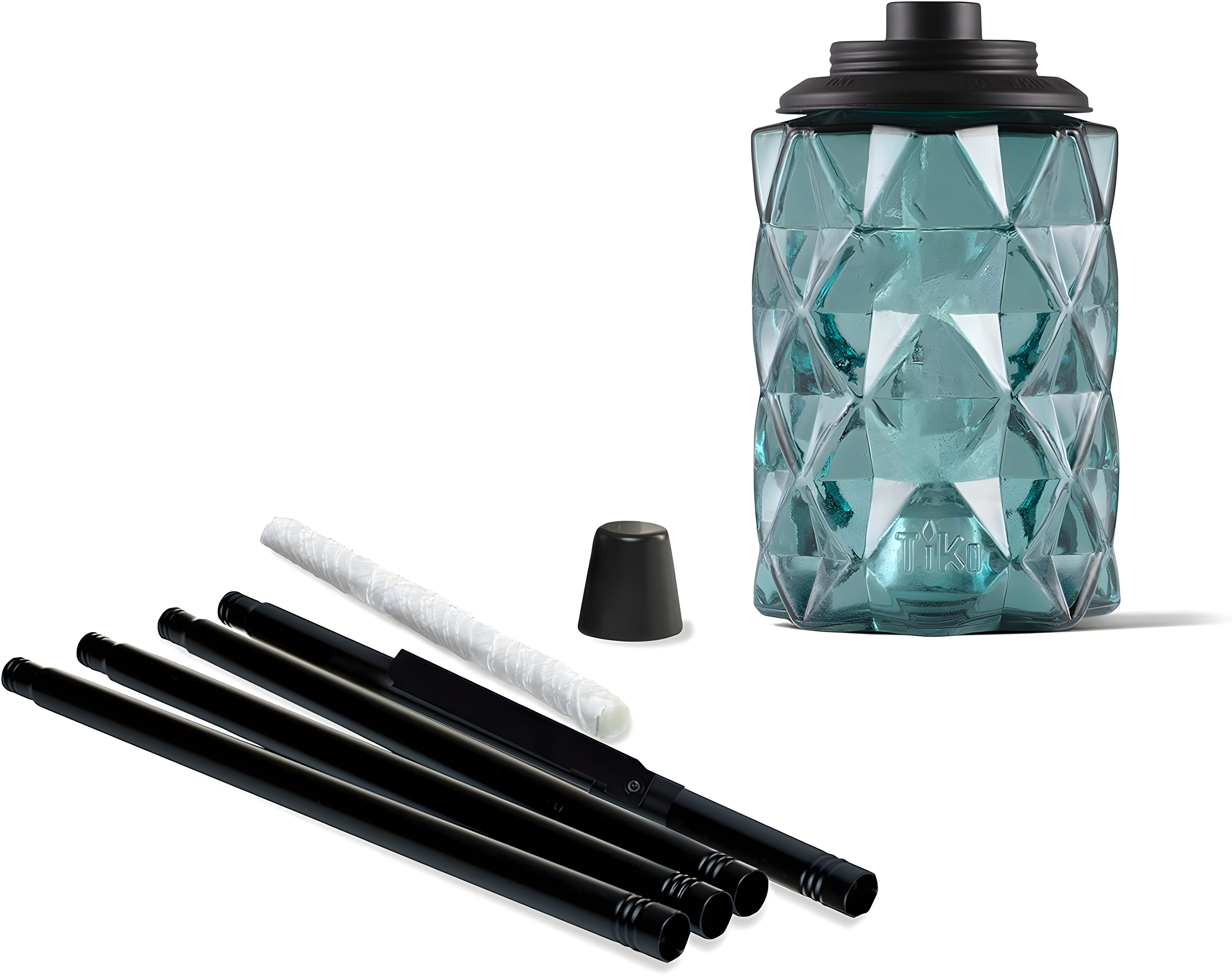 TIKI Brand TIKI® Brand Easy Install 65 Inch TIKI Torch Topaz Blue (Set of 2)