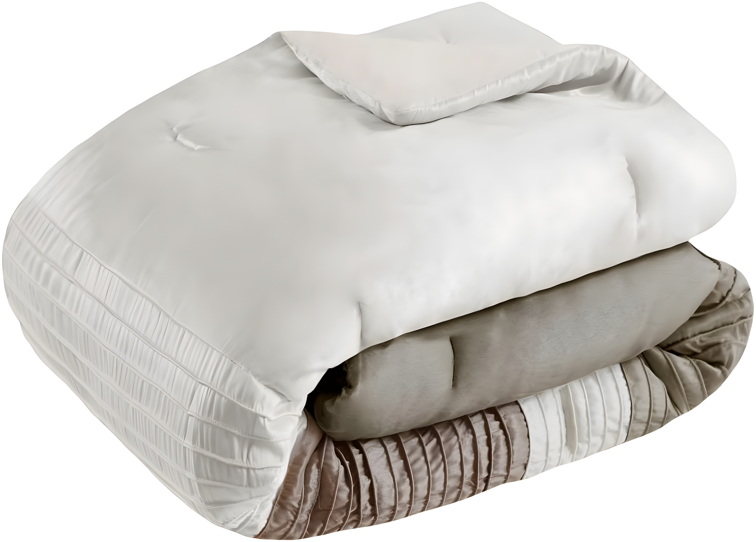 Madison Park Amherst 7 Piece Striped and Pleated Comforter Set