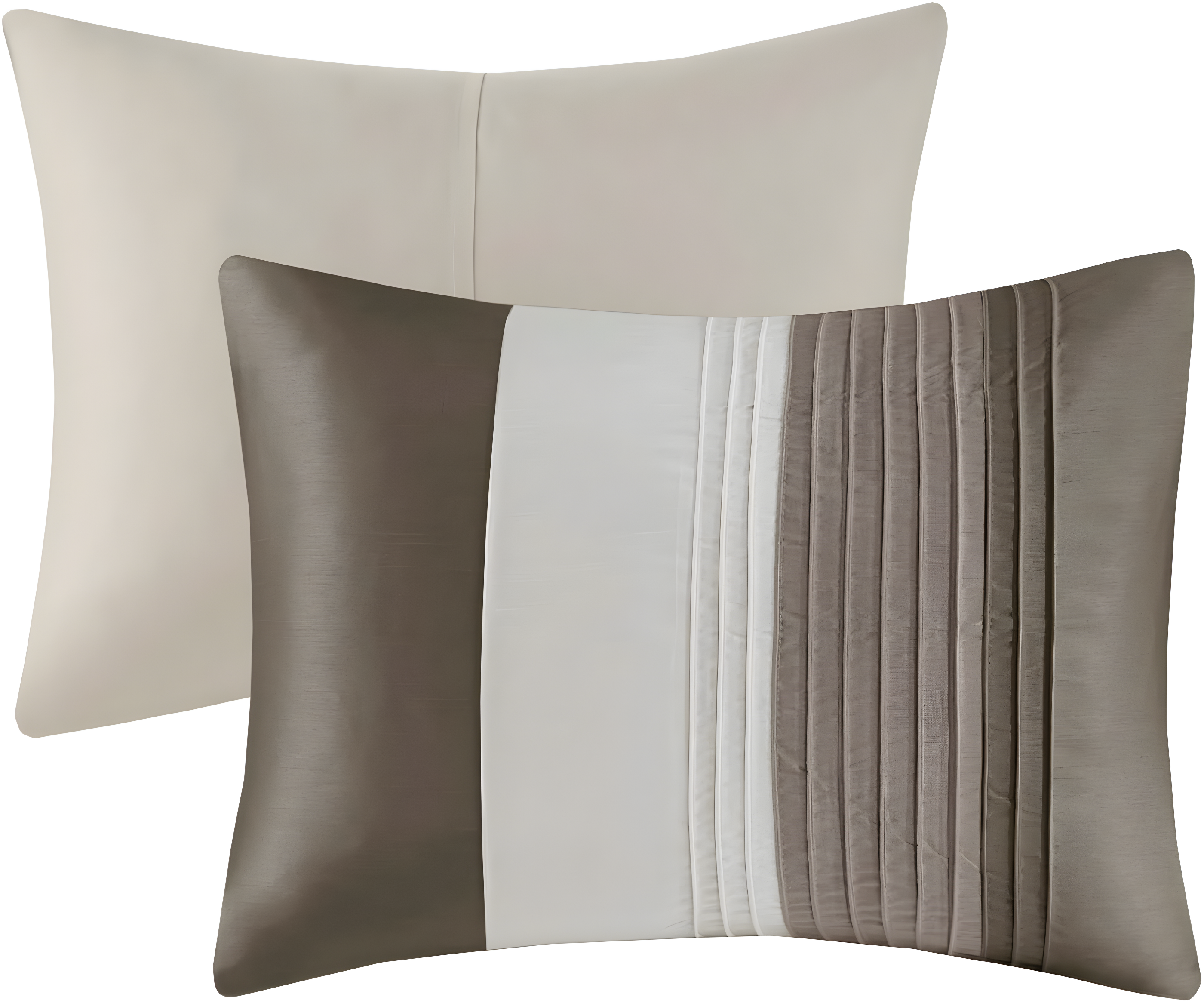 Madison Park Amherst 7 Piece Striped and Pleated Comforter Set