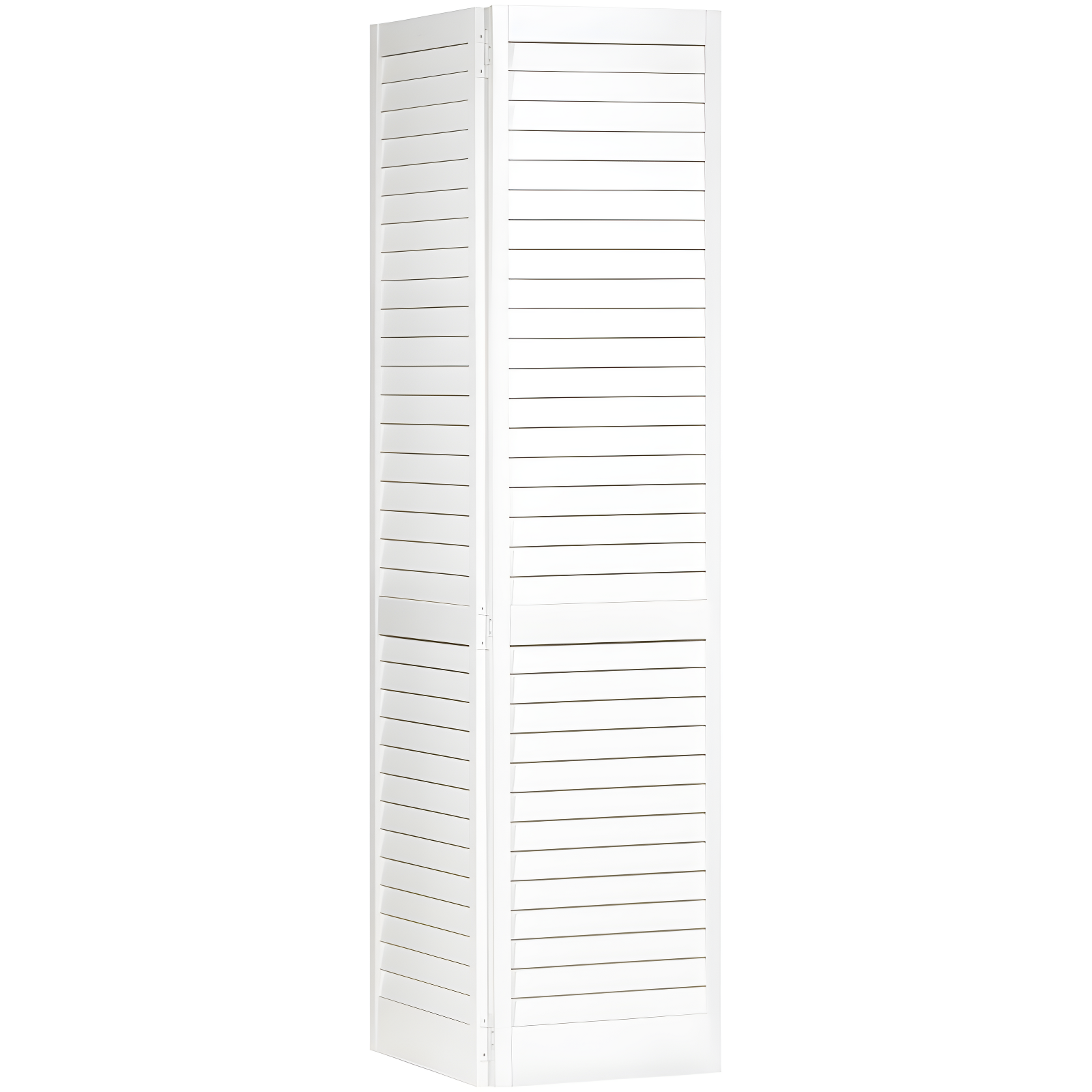 Kimberly Bay Louvered Wood Painted Plantation Bi-Fold Door