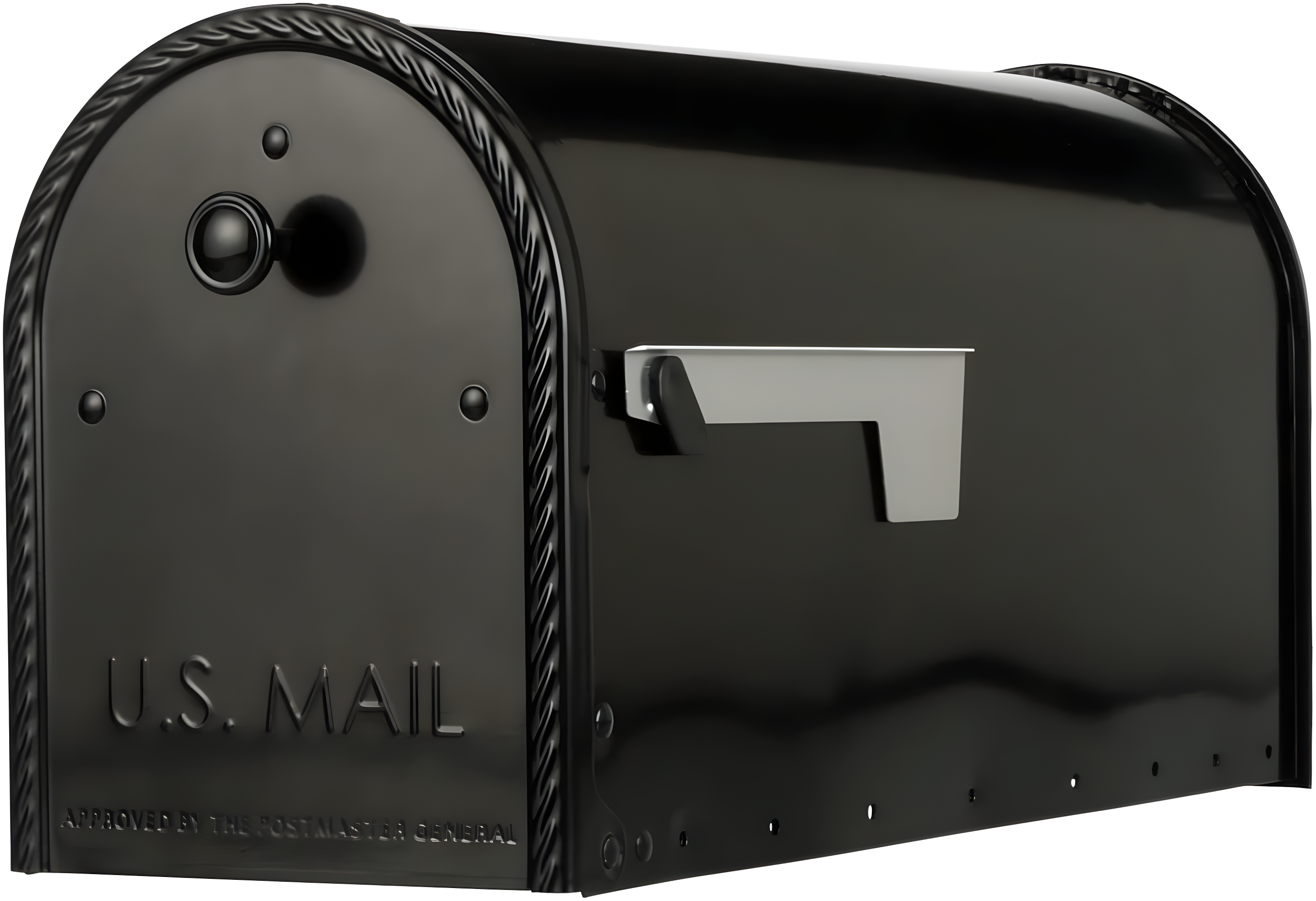 Architectural Mailboxes Edwards Post Mount Mailbox Black